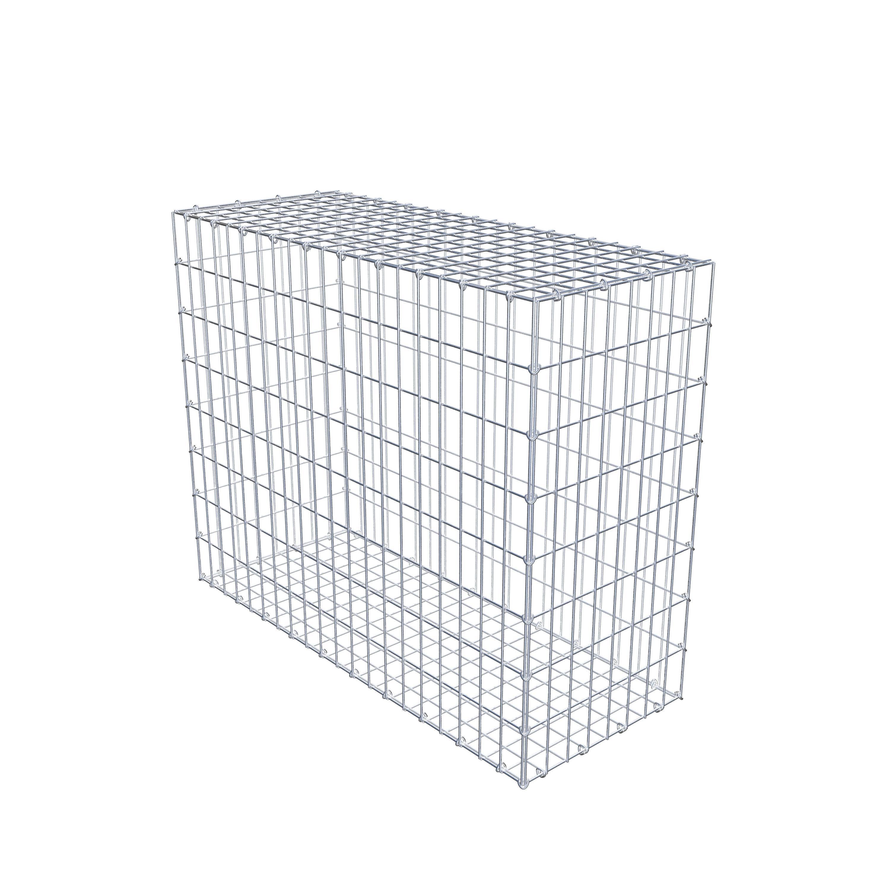 Gabião 100 cm x 80 cm x 40 cm (C x A x P), malhagem 5 cm x 10 cm, anel C