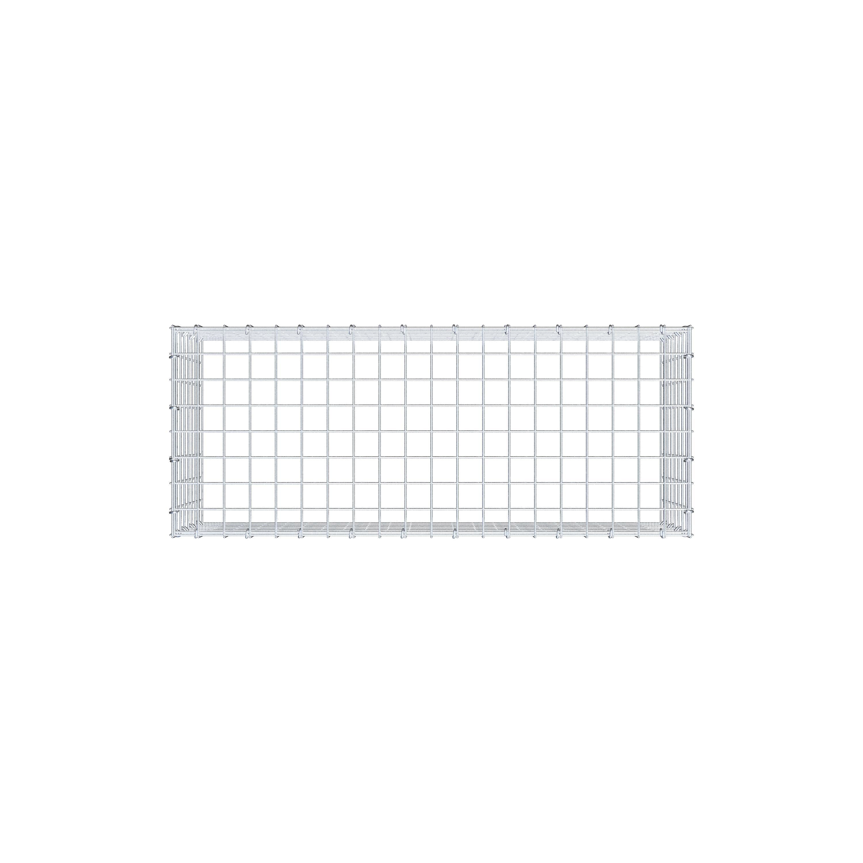 Gabbione aggiuntivo di tipo 3 100 cm x 40 cm x 40 cm (L x A x P), maglia 5 cm x 5 cm, anello a C