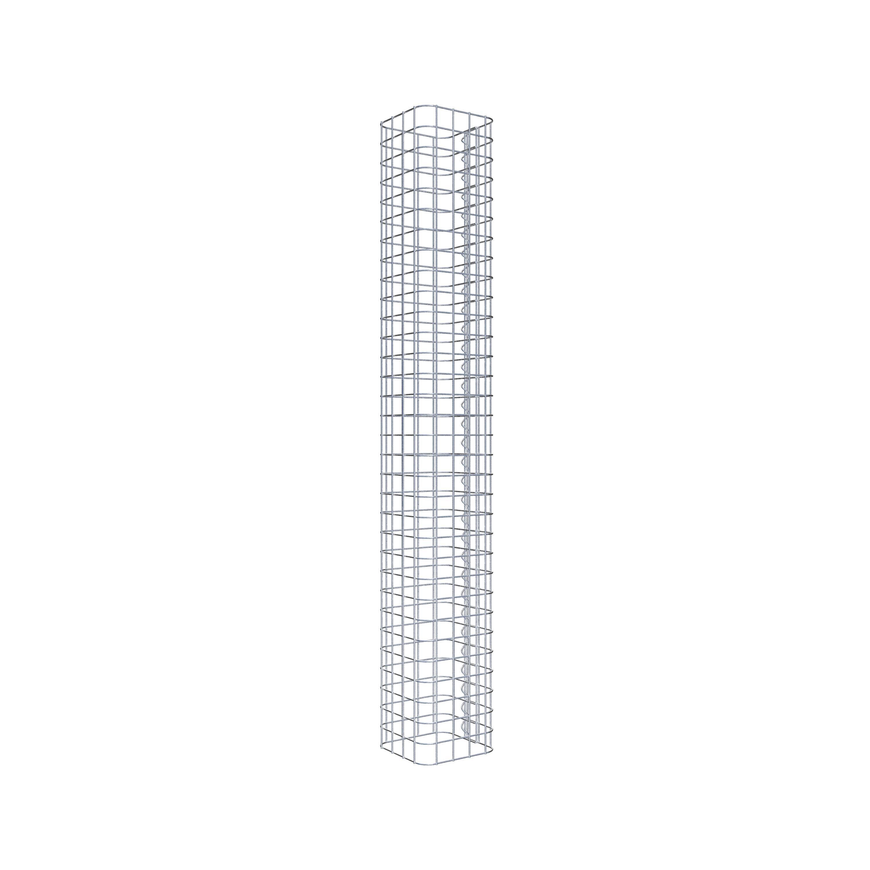 Columna de gaviones 22 x 22 cm MW 5 x 5 cm cuadrado