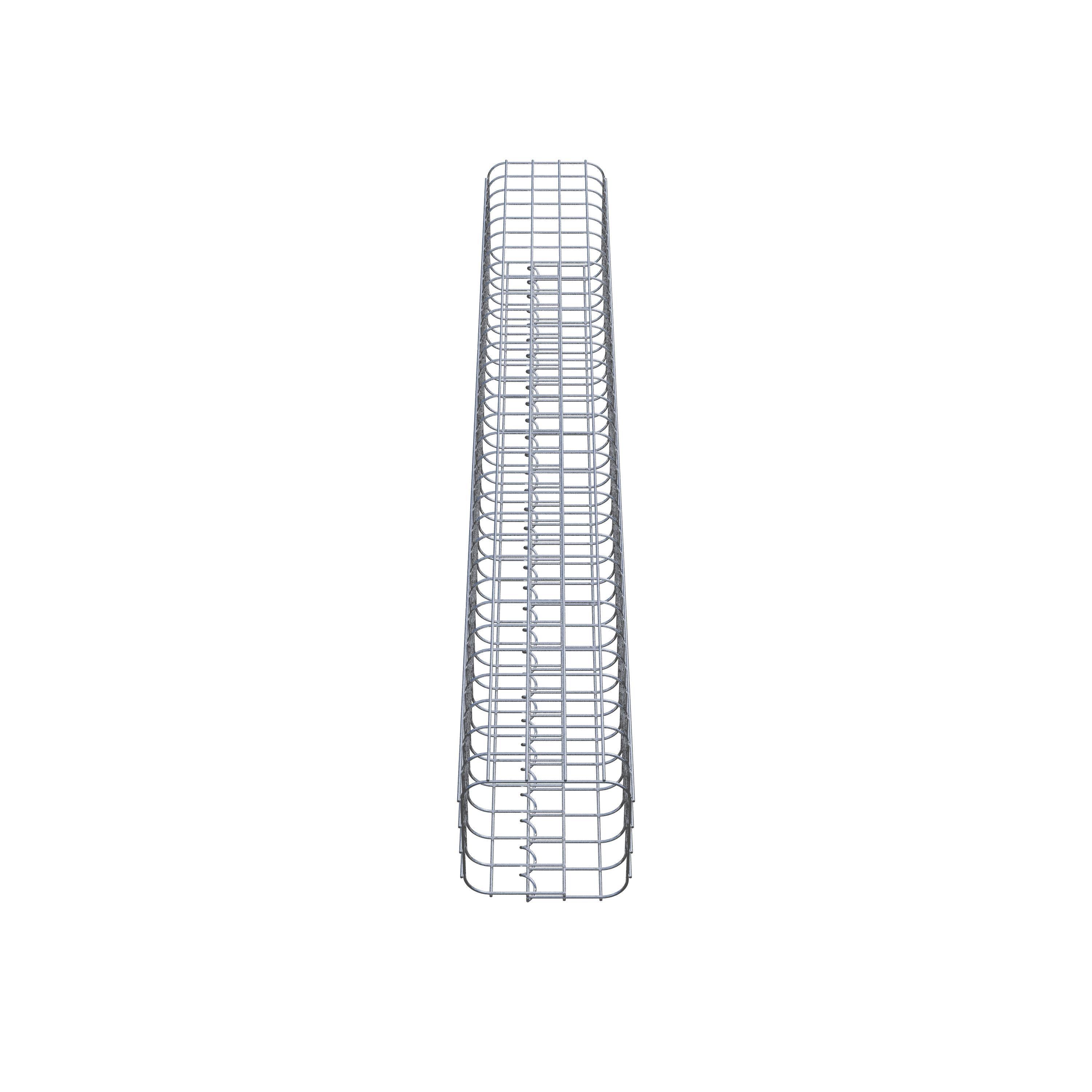 Columna de gaviones 22 x 22 cm MW 5 x 5 cm cuadrado