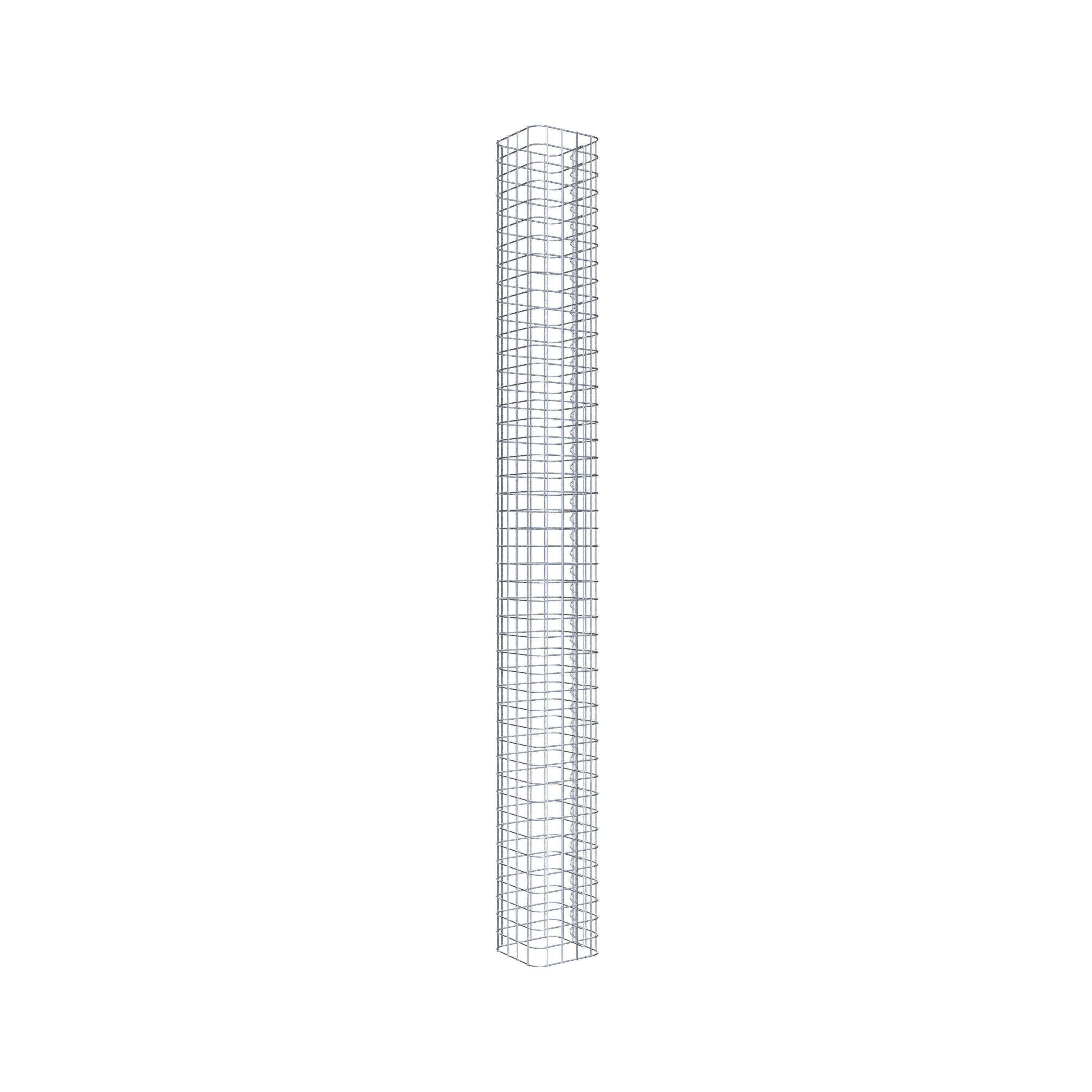Columna de gaviones 22 x 22 cm MW 5 x 5 cm cuadrado