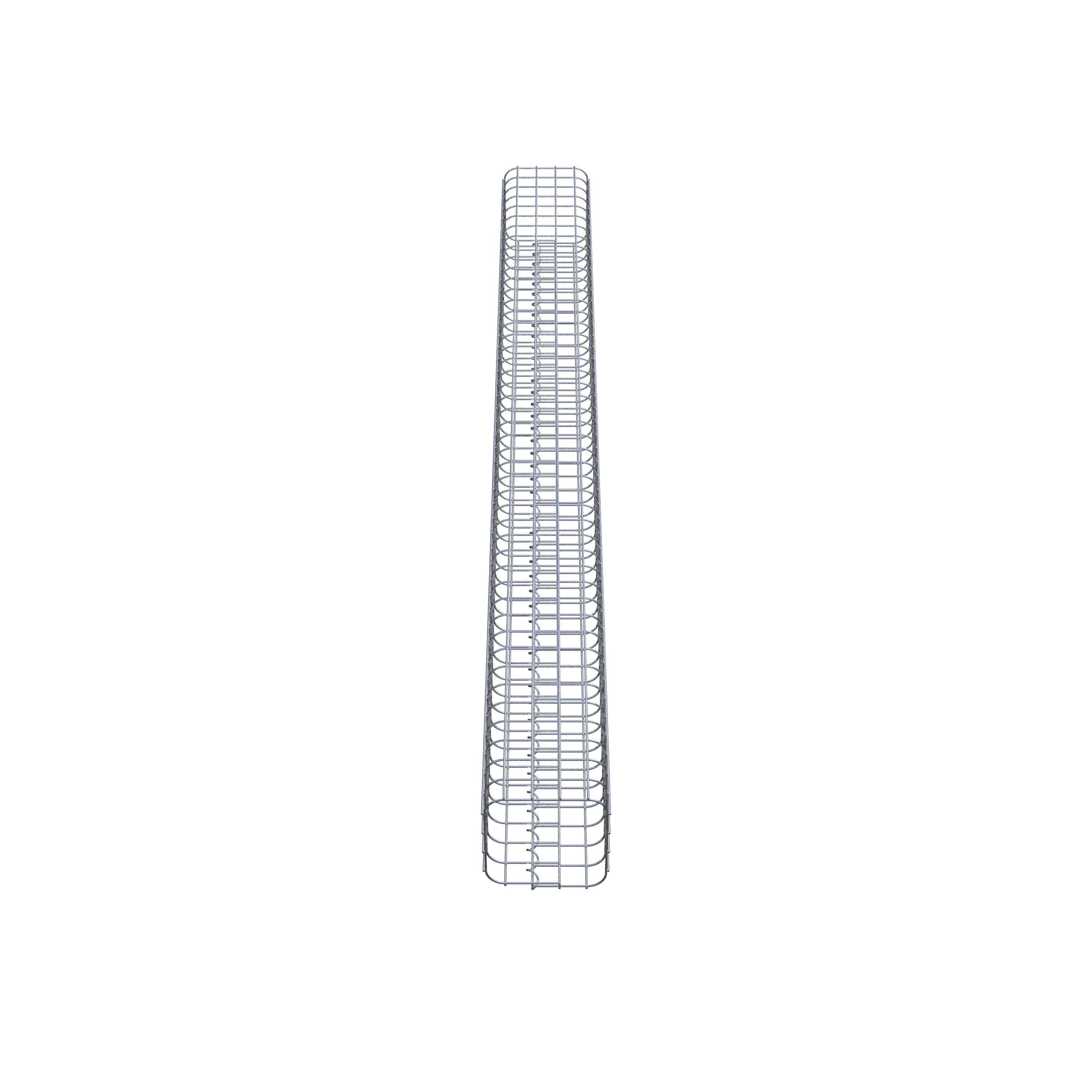 Columna de gaviones 22 x 22 cm MW 5 x 5 cm cuadrado