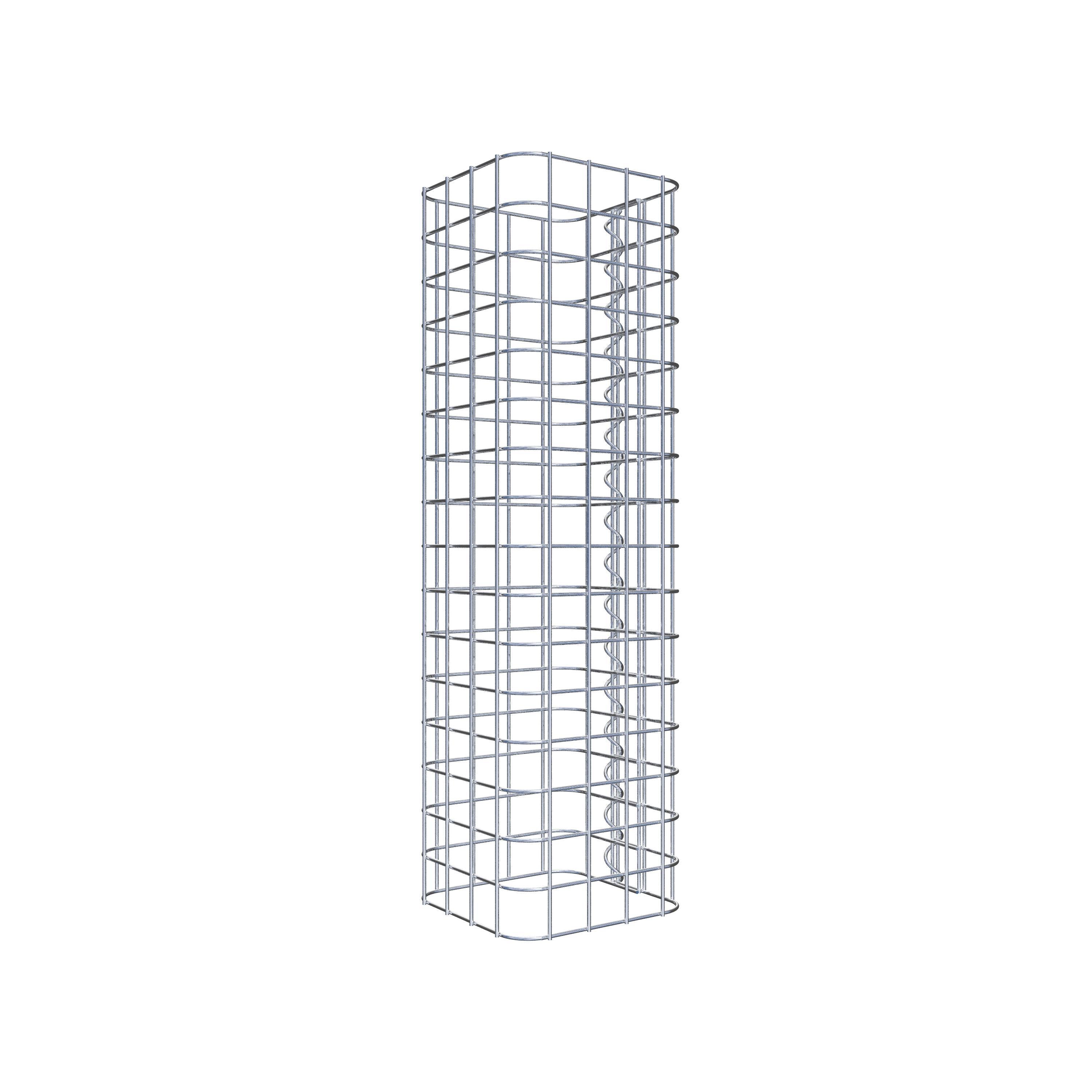 Columna de gaviones 22 x 22 cm MW 5 x 5 cm cuadrado