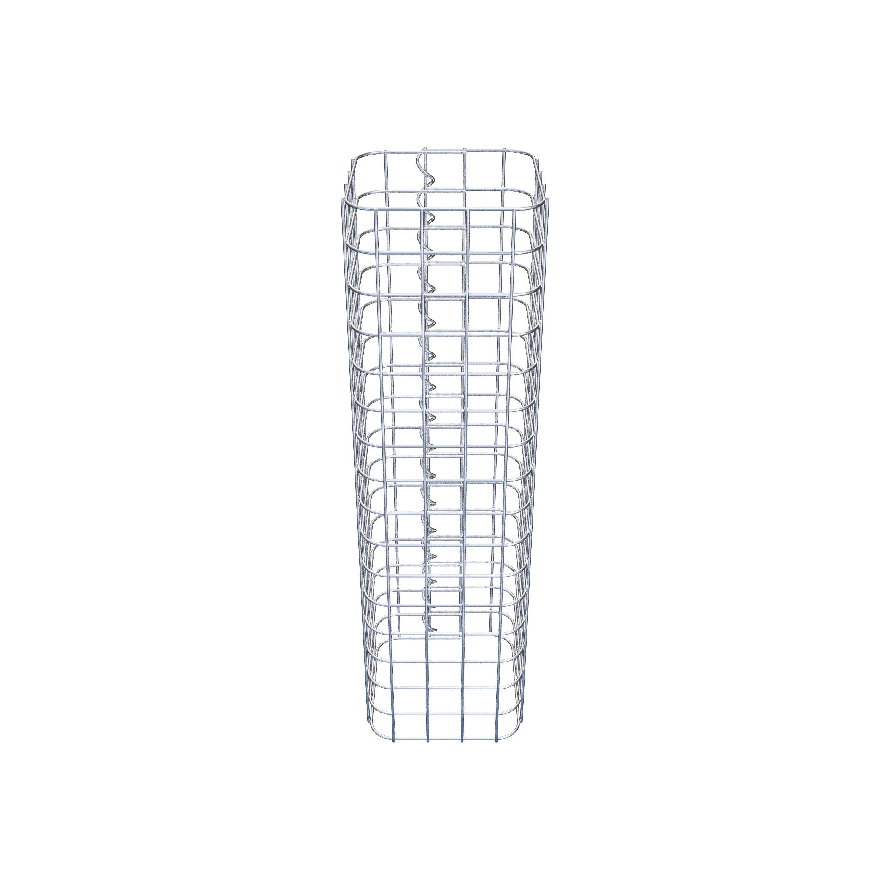 Columna de gaviones 22 x 22 cm MW 5 x 5 cm cuadrado