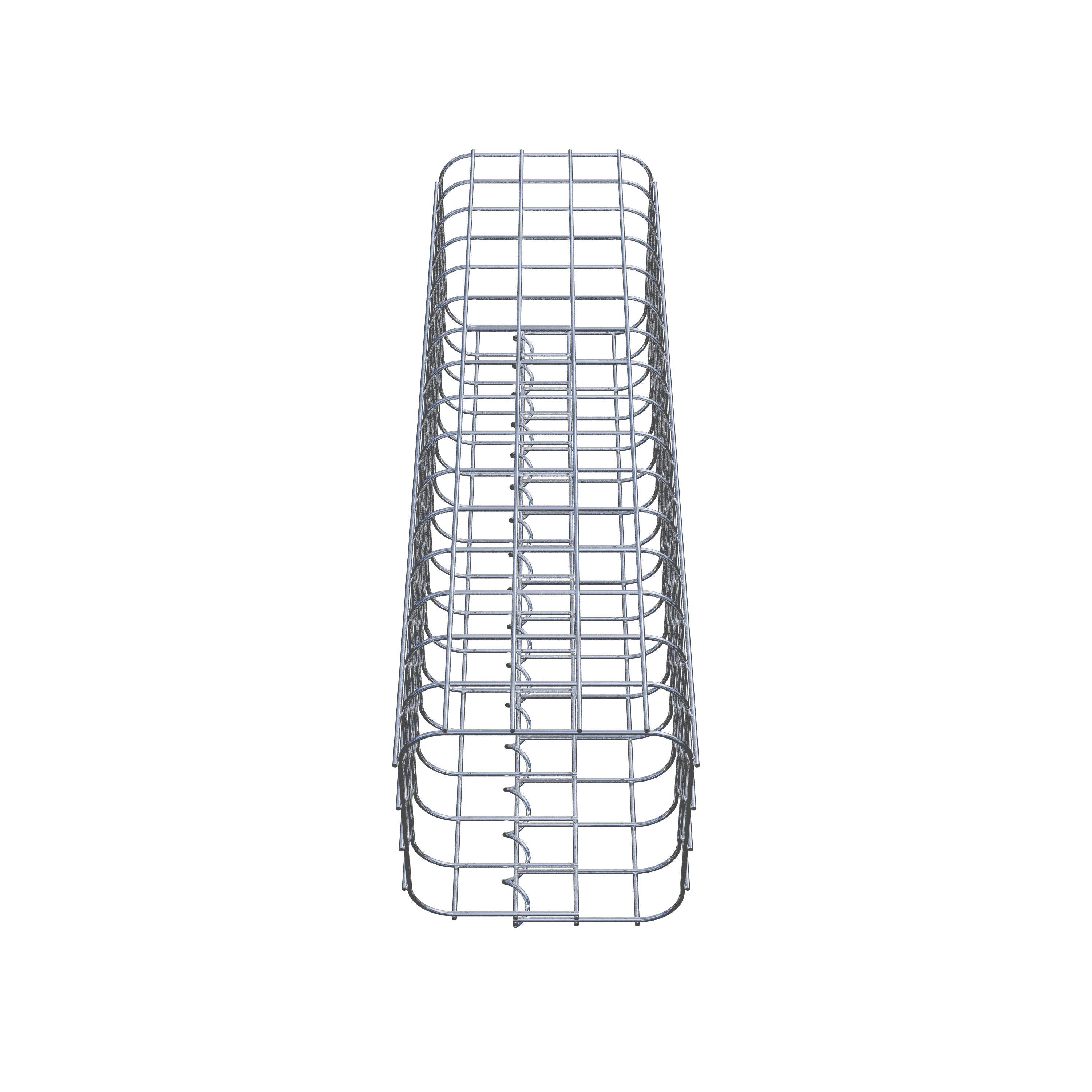 Columna de gaviones 22 x 22 cm MW 5 x 5 cm cuadrado