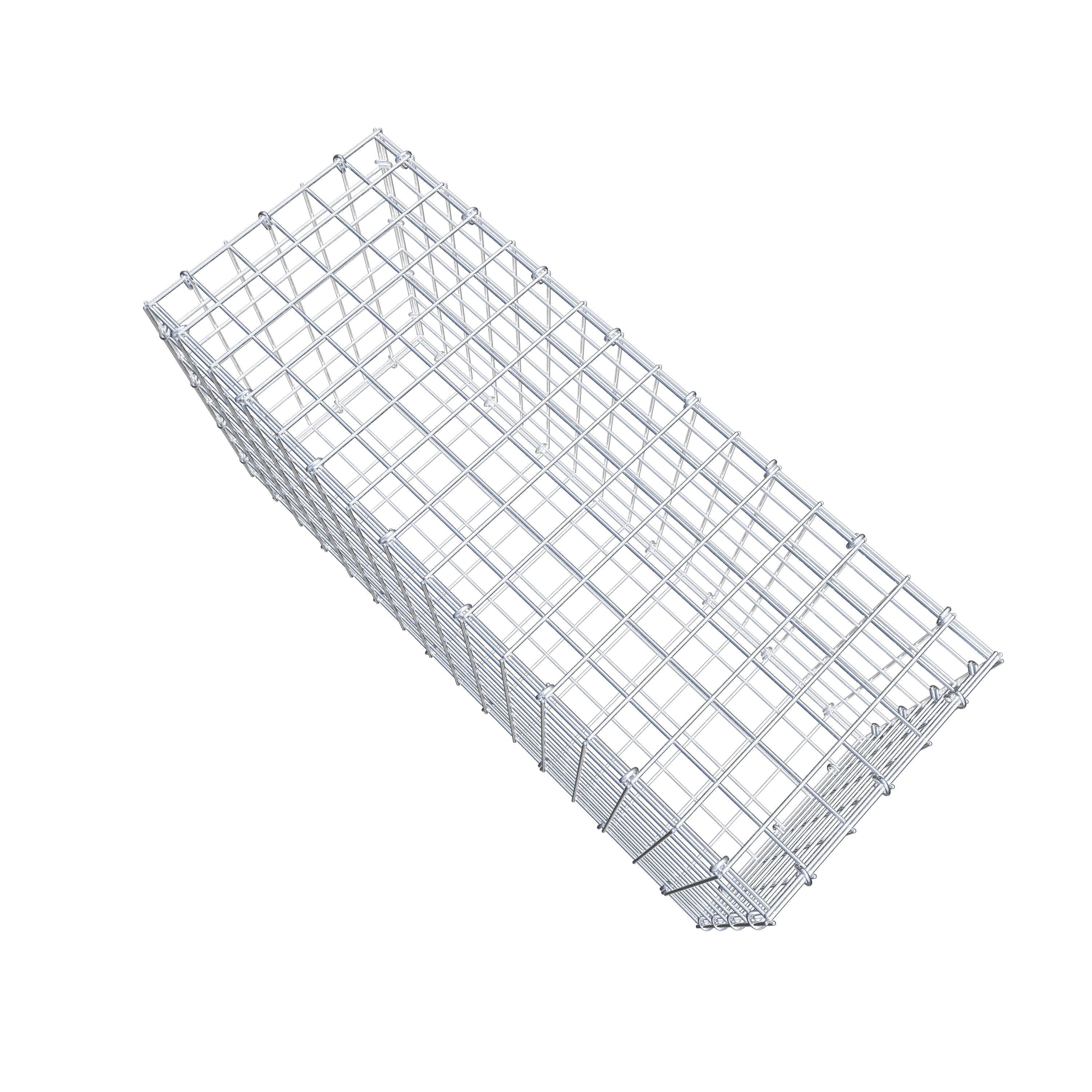 Schanskorf 80 cm x 40 cm x 30 cm (L x H x D), maaswijdte 5 cm x 5 cm, C-ring