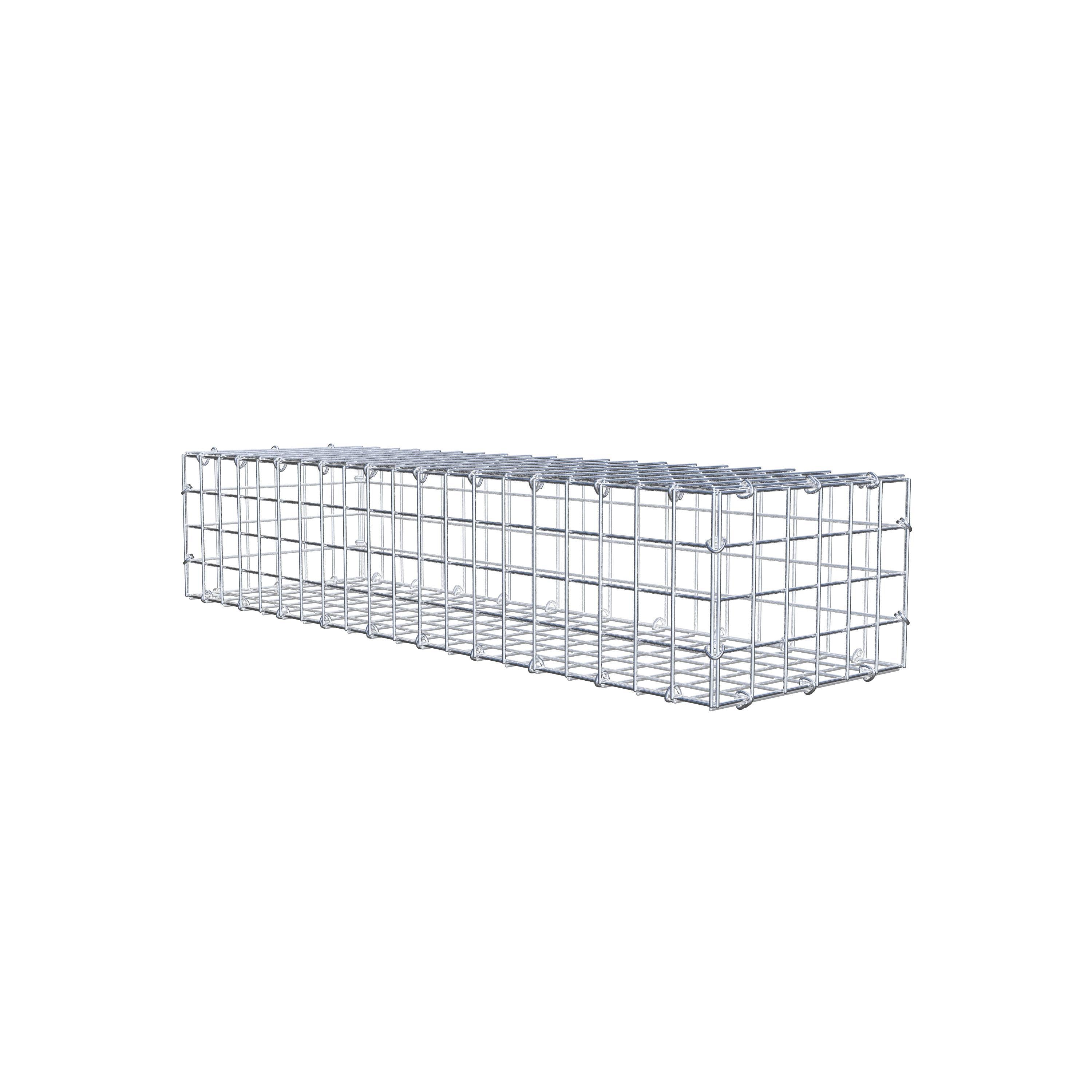 Schanskorf 100 cm x 20 cm x 30 cm (L x H x D), maaswijdte 5 cm x 5 cm, C-ring