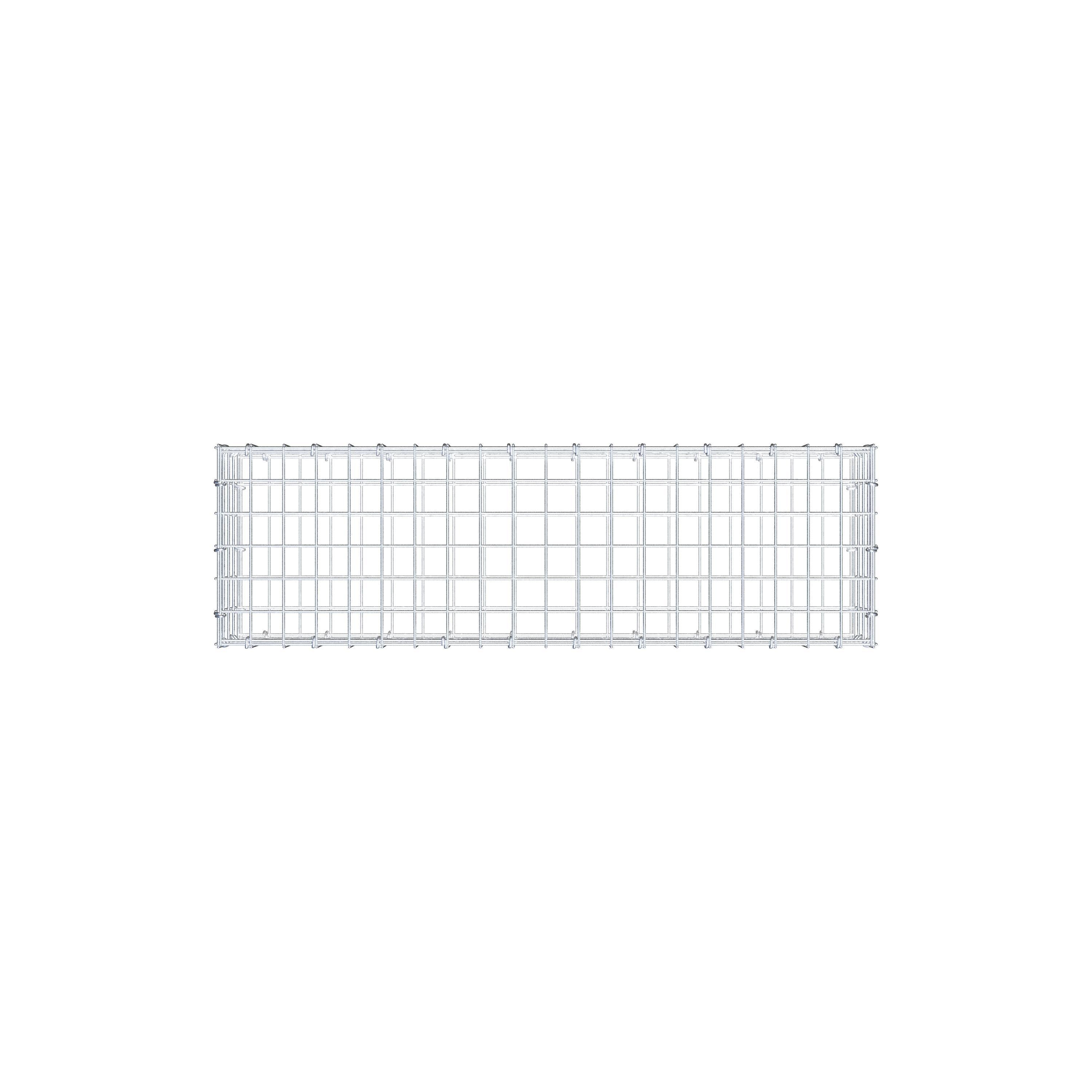 Schanskorf 100 cm x 20 cm x 30 cm (L x H x D), maaswijdte 5 cm x 5 cm, C-ring