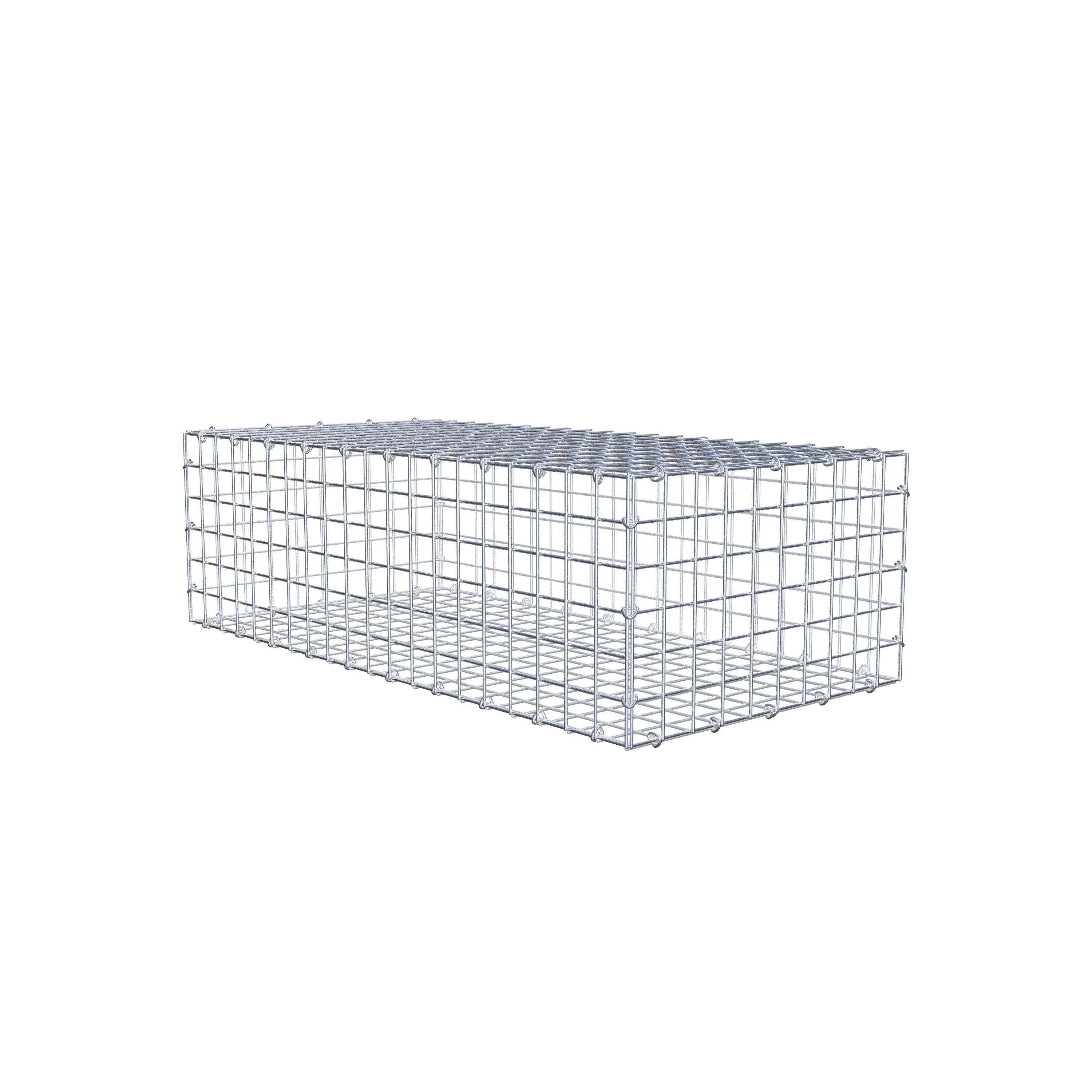 Schanskorf 100 cm x 30 cm x 50 cm (L x H x D), maaswijdte 5 cm x 5 cm, C-ring