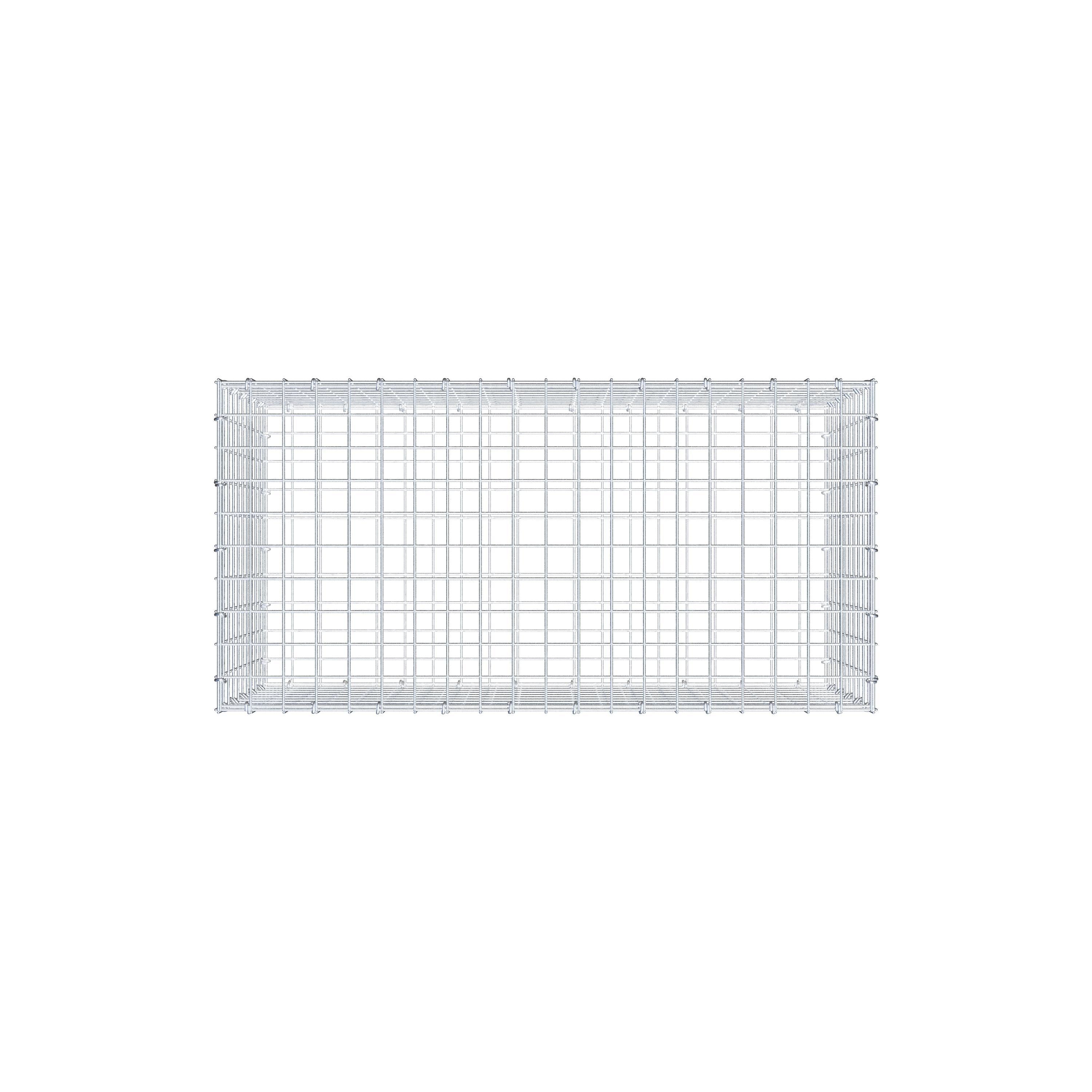 Gabbione 100 cm x 50 cm x 50 cm (L x H x P), maglia 5 cm x 5 cm, anello a C