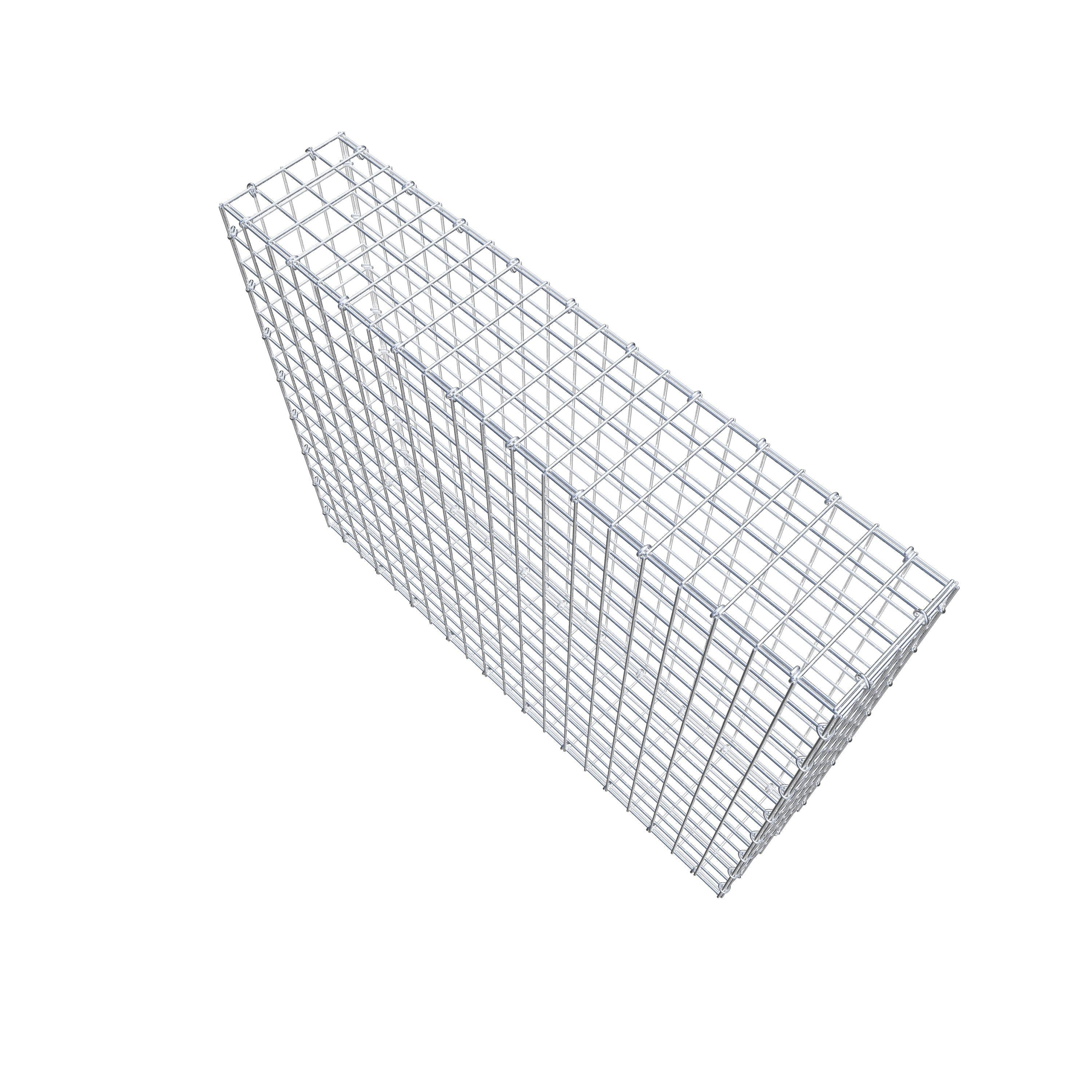 Schanskorf 100 cm x 80 cm x 20 cm (L x H x D), maaswijdte 5 cm x 5 cm, C-ring