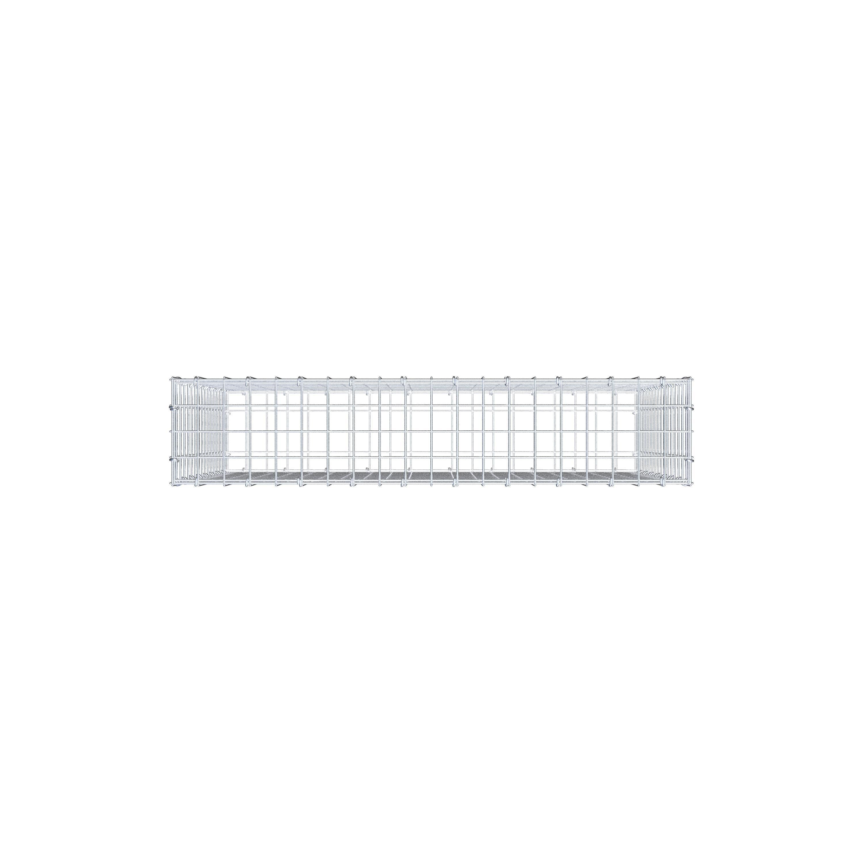 Schanskorf 100 cm x 80 cm x 20 cm (L x H x D), maaswijdte 5 cm x 5 cm, C-ring