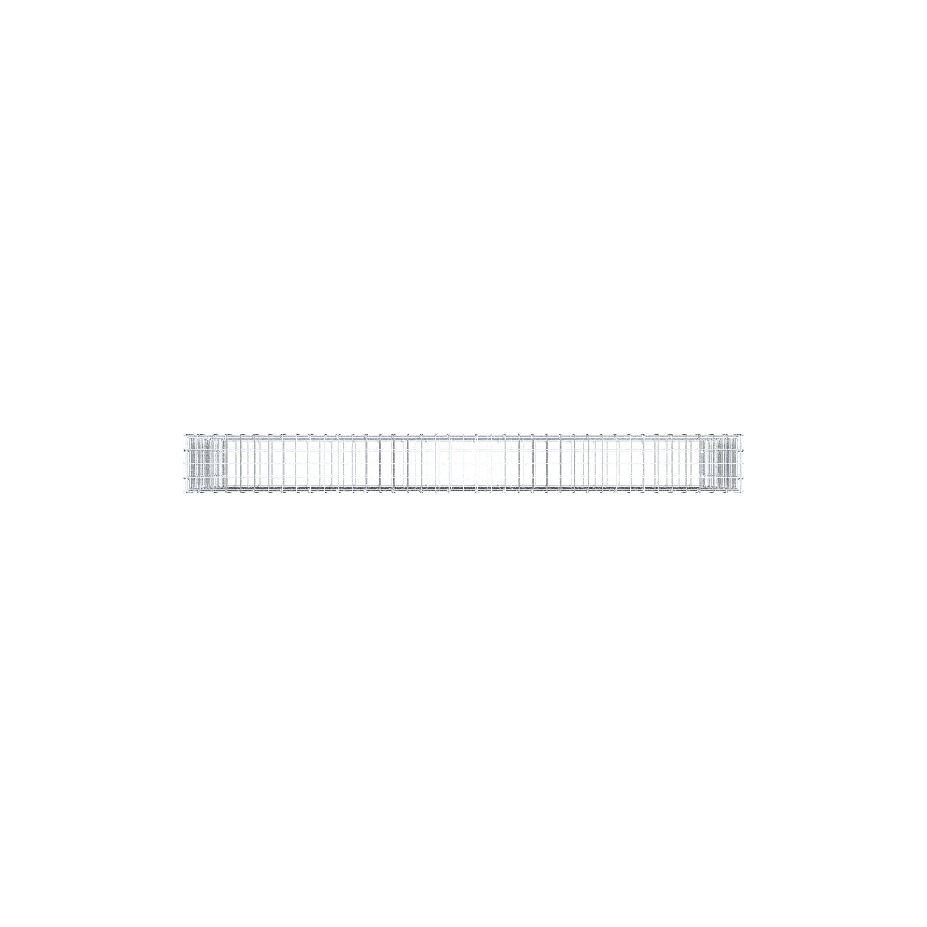 Schanskorf 200 cm x 100 cm x 20 cm (L x H x D), maaswijdte 5 cm x 5 cm, C-ring