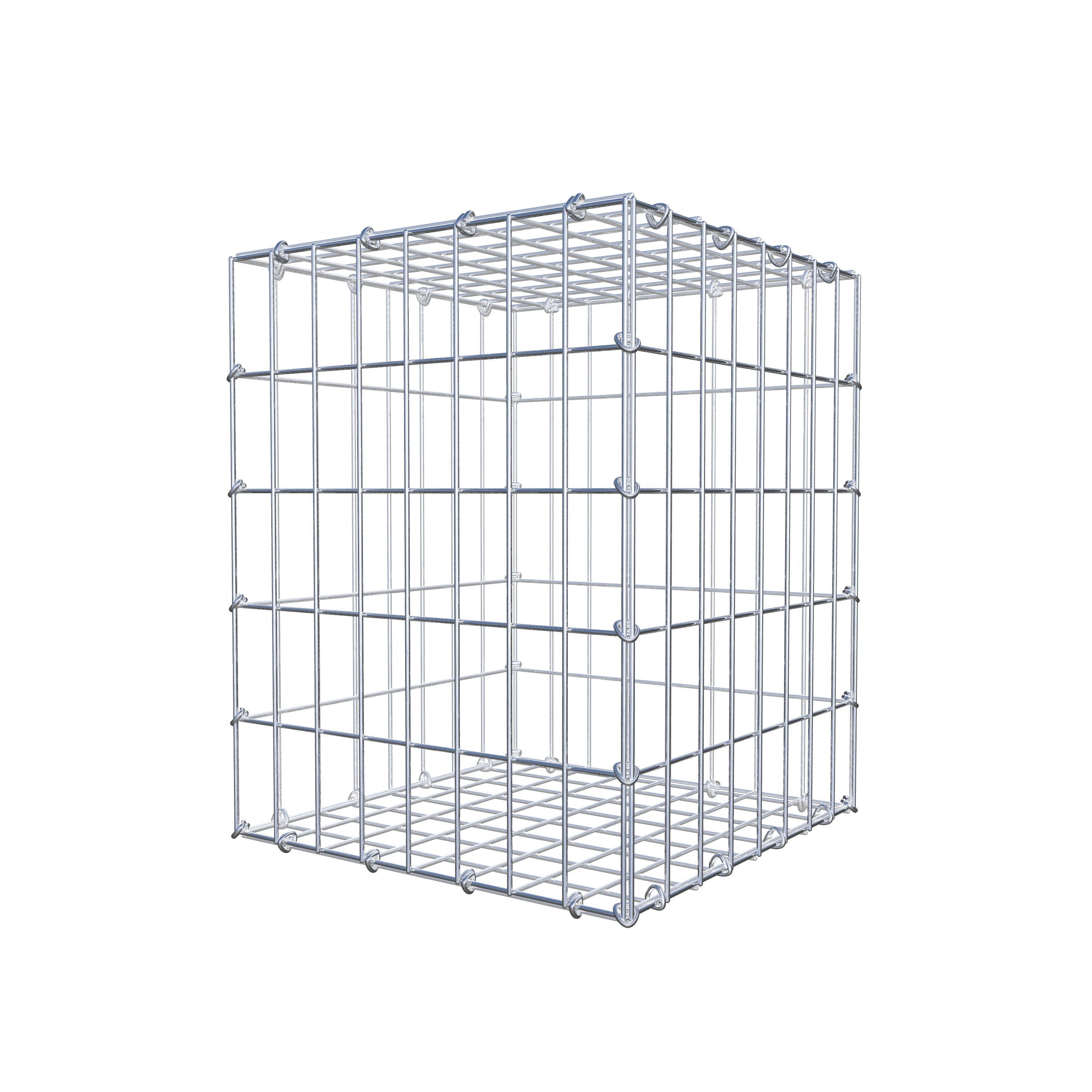 Gabião 50 cm x 40 cm x 40 cm (C x A x P), malhagem 5 cm x 10 cm, anel C