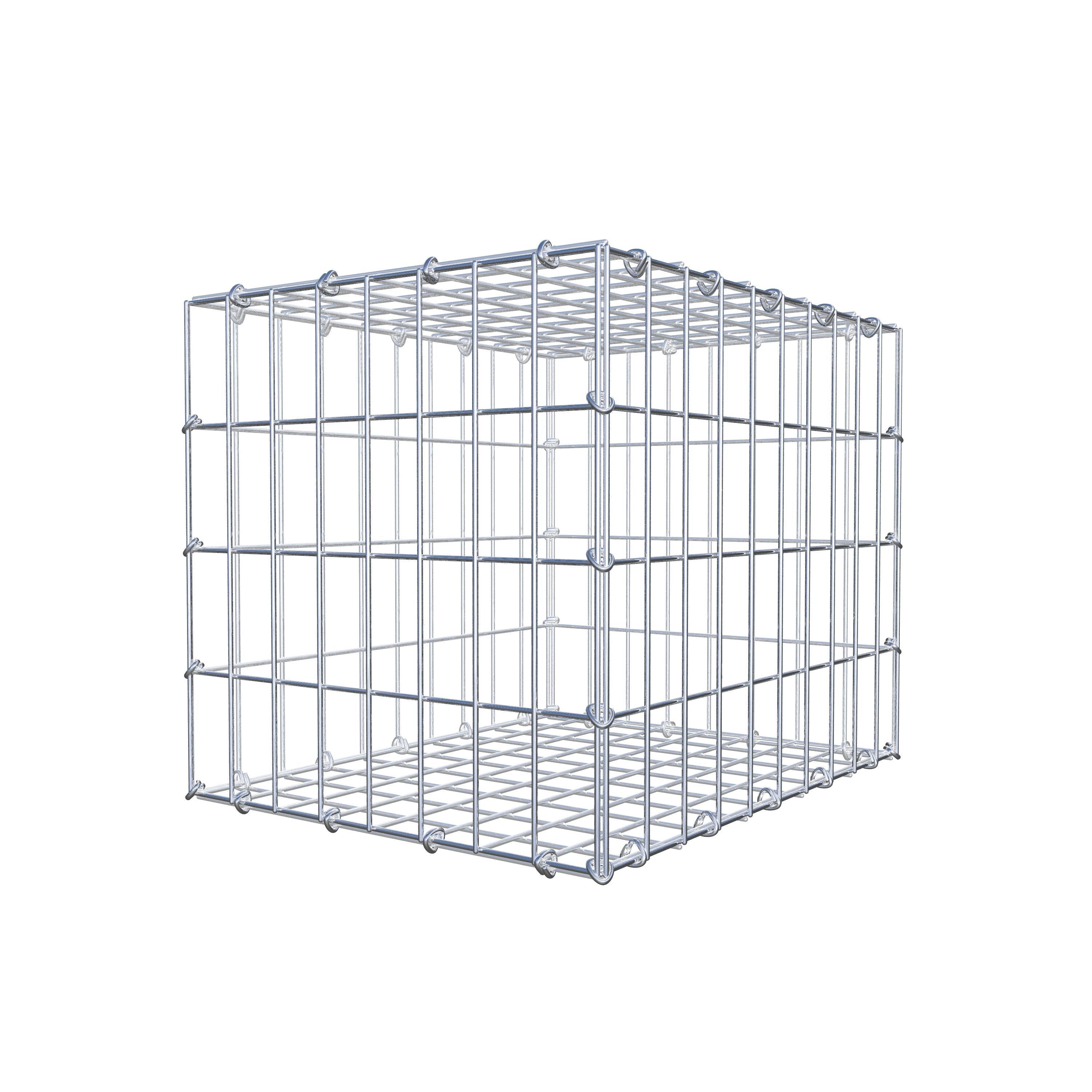 Gabião 50 cm x 40 cm x 40 cm (C x A x P), malhagem 5 cm x 10 cm, anel C