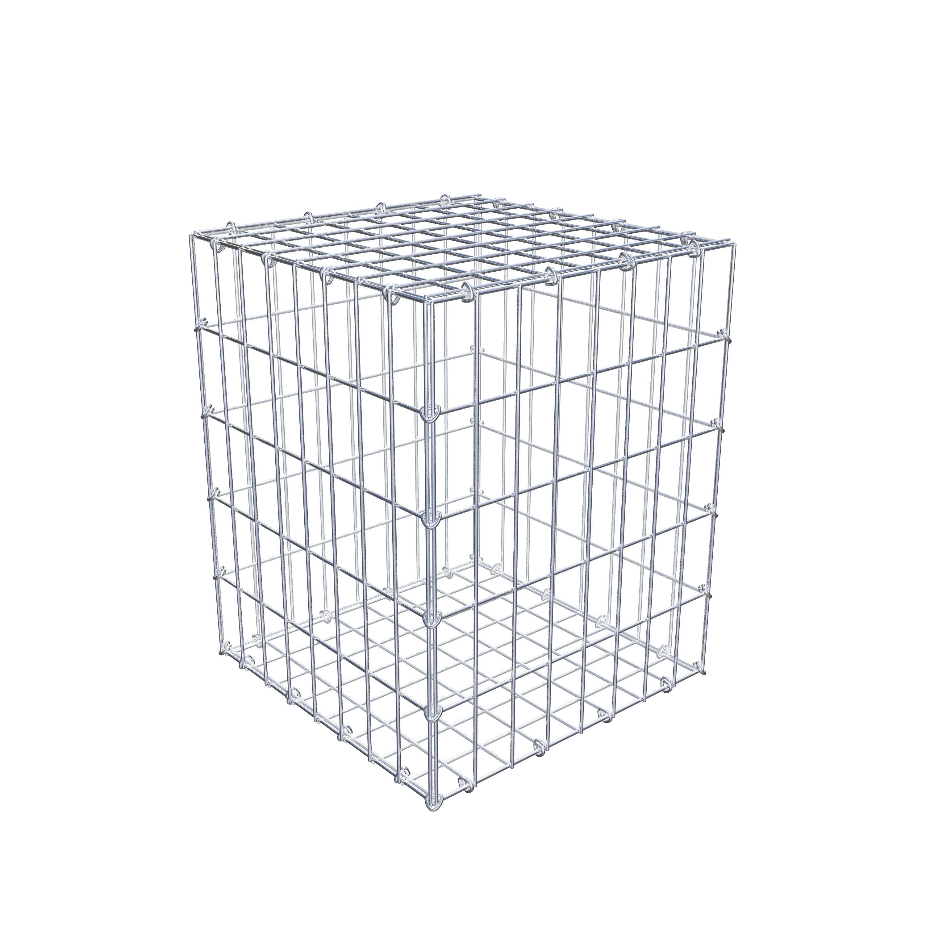 Gabião 50 cm x 40 cm x 40 cm (C x A x P), malhagem 5 cm x 10 cm, anel C