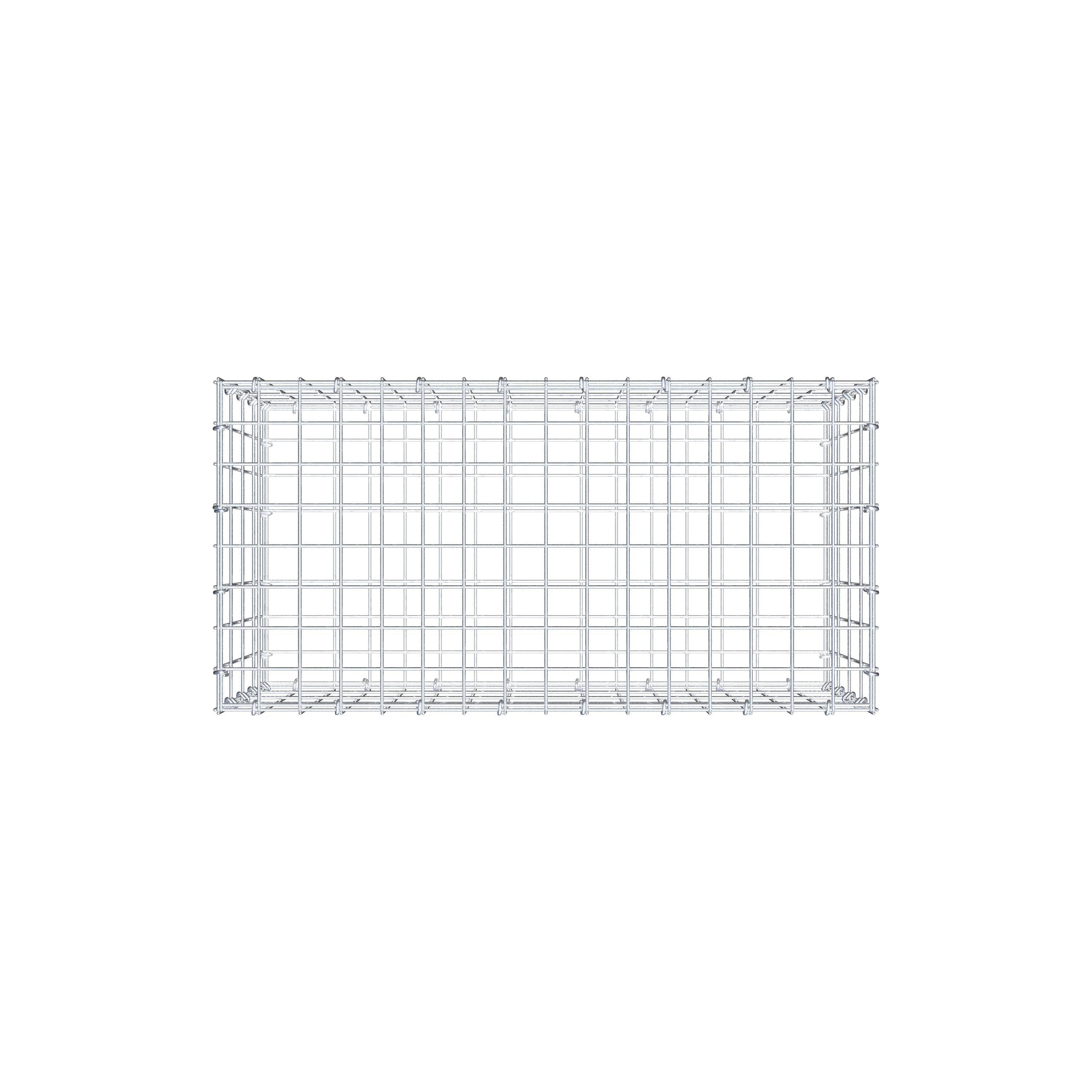 Gabion 80 cm x 40 cm x 40 cm (L x H x D), mesh size 5 cm x 10 cm, C-ring