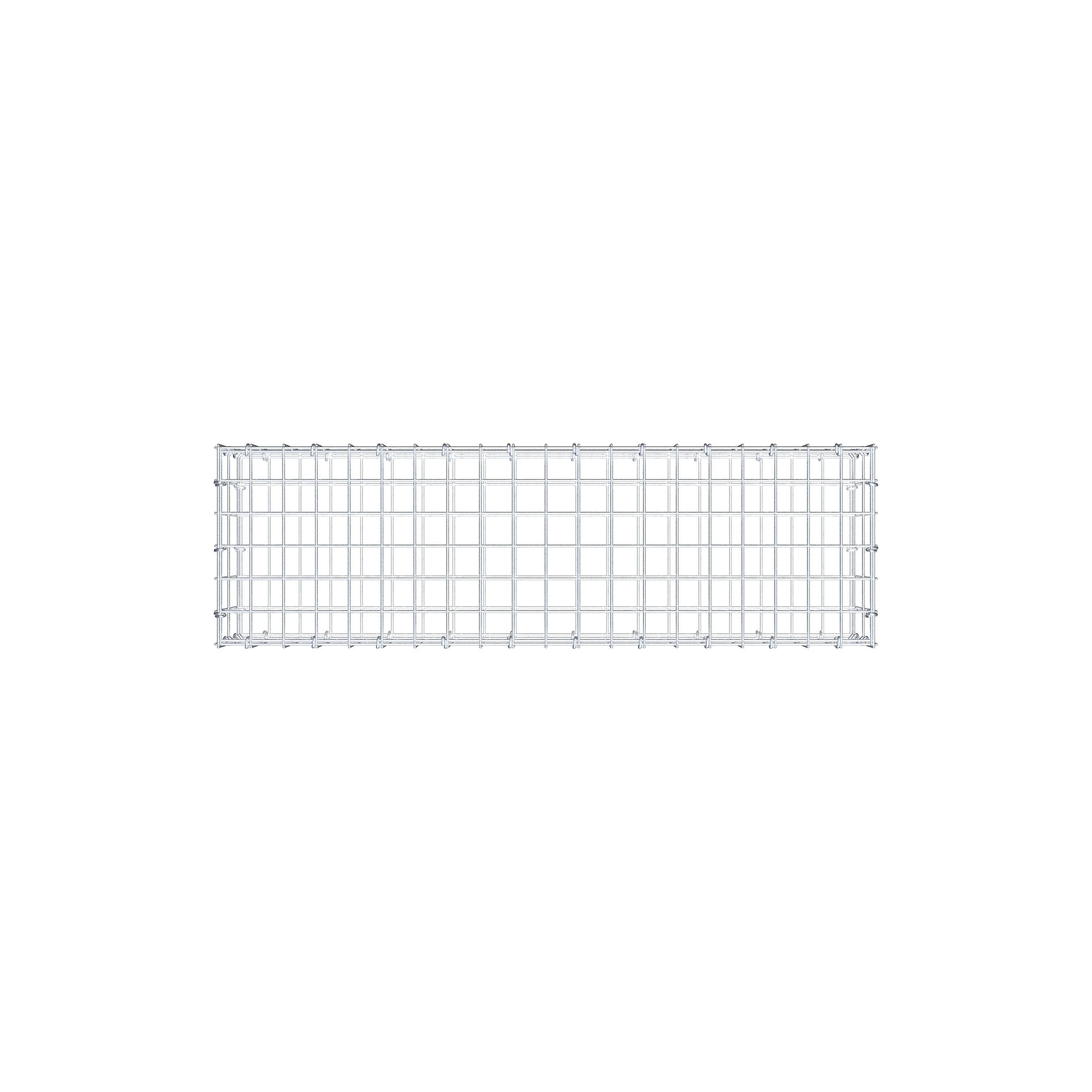 Gabion 100 cm x 20 cm x 30 cm (L x H x D), maskestørrelse 5 cm x 10 cm, C-ring