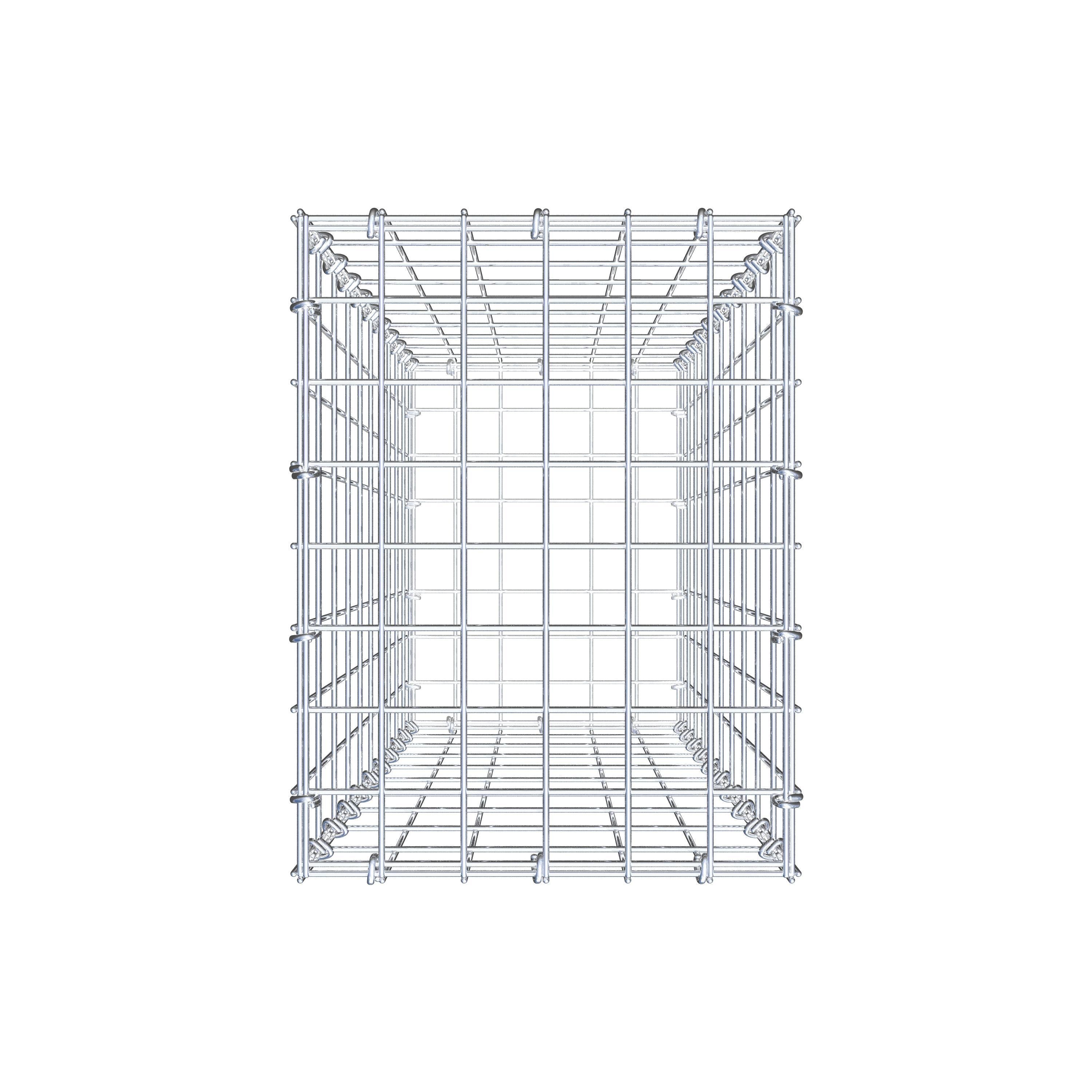 Gabion 100 cm x 30 cm x 40 cm (L x H x D), maskestørrelse 5 cm x 10 cm, C-ring