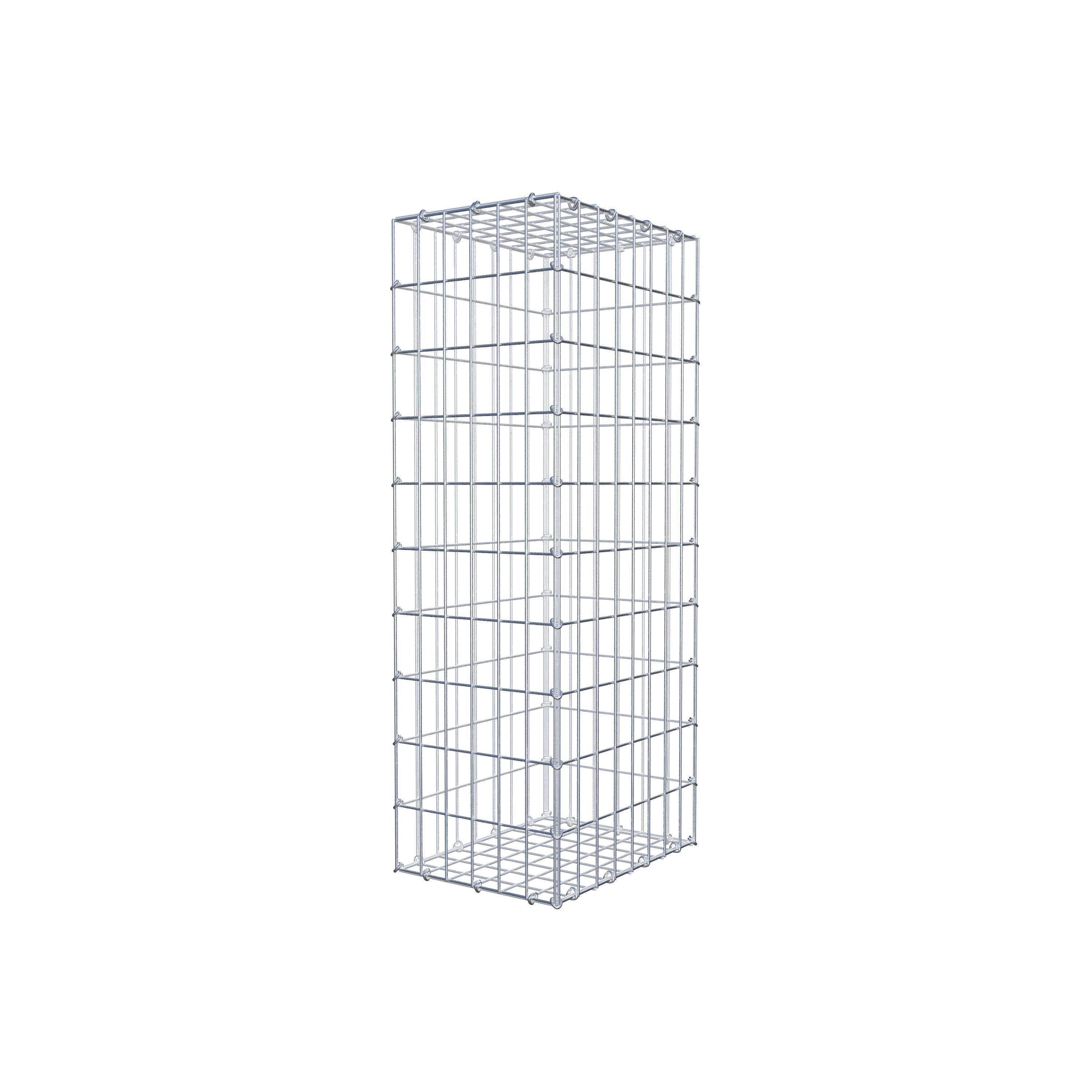 Schanskorf 100 cm x 40 cm x 30 cm (L x H x D), maaswijdte 5 cm x 10 cm, C-ring
