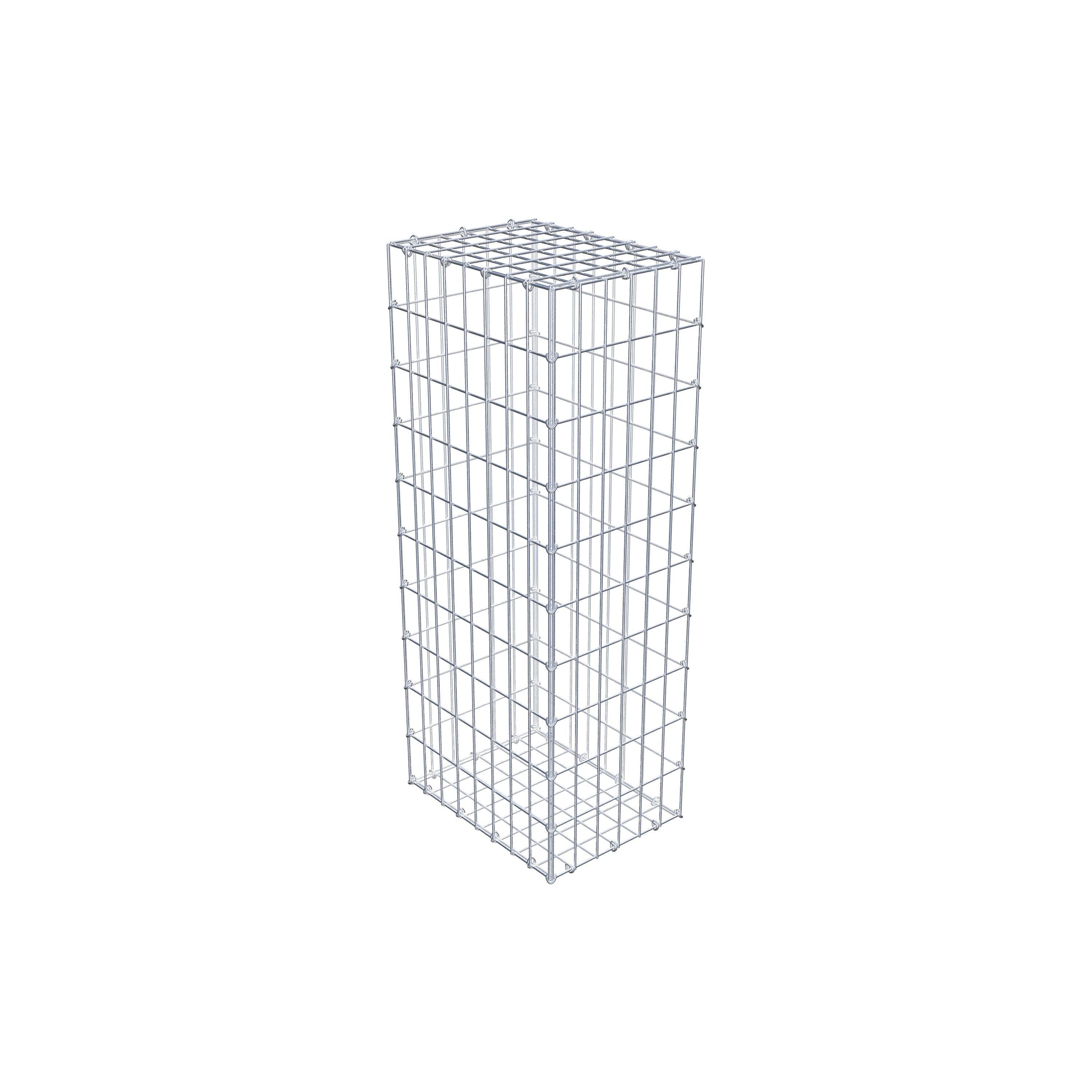 Schanskorf 100 cm x 40 cm x 30 cm (L x H x D), maaswijdte 5 cm x 10 cm, C-ring