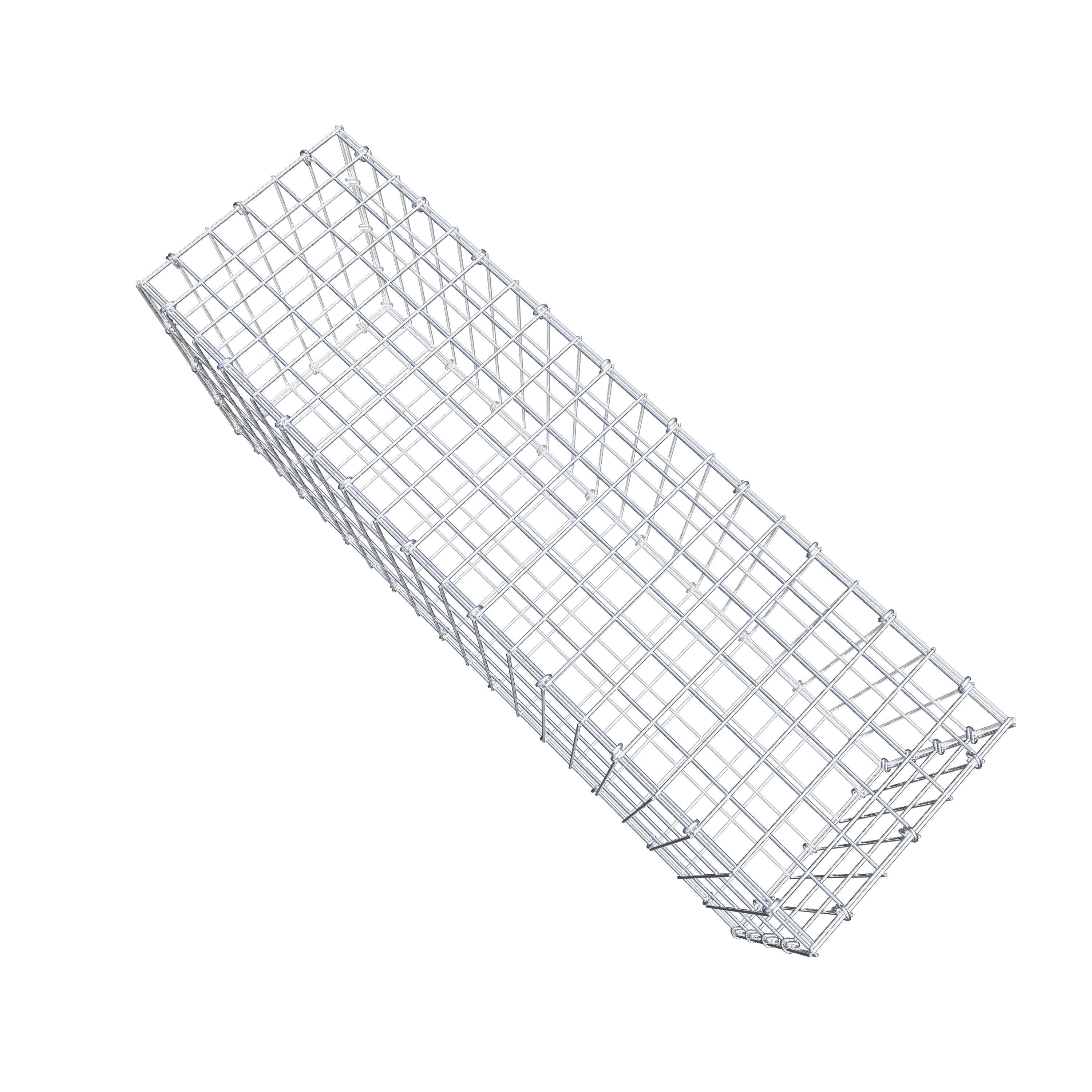 Schanskorf 100 cm x 40 cm x 30 cm (L x H x D), maaswijdte 5 cm x 10 cm, C-ring
