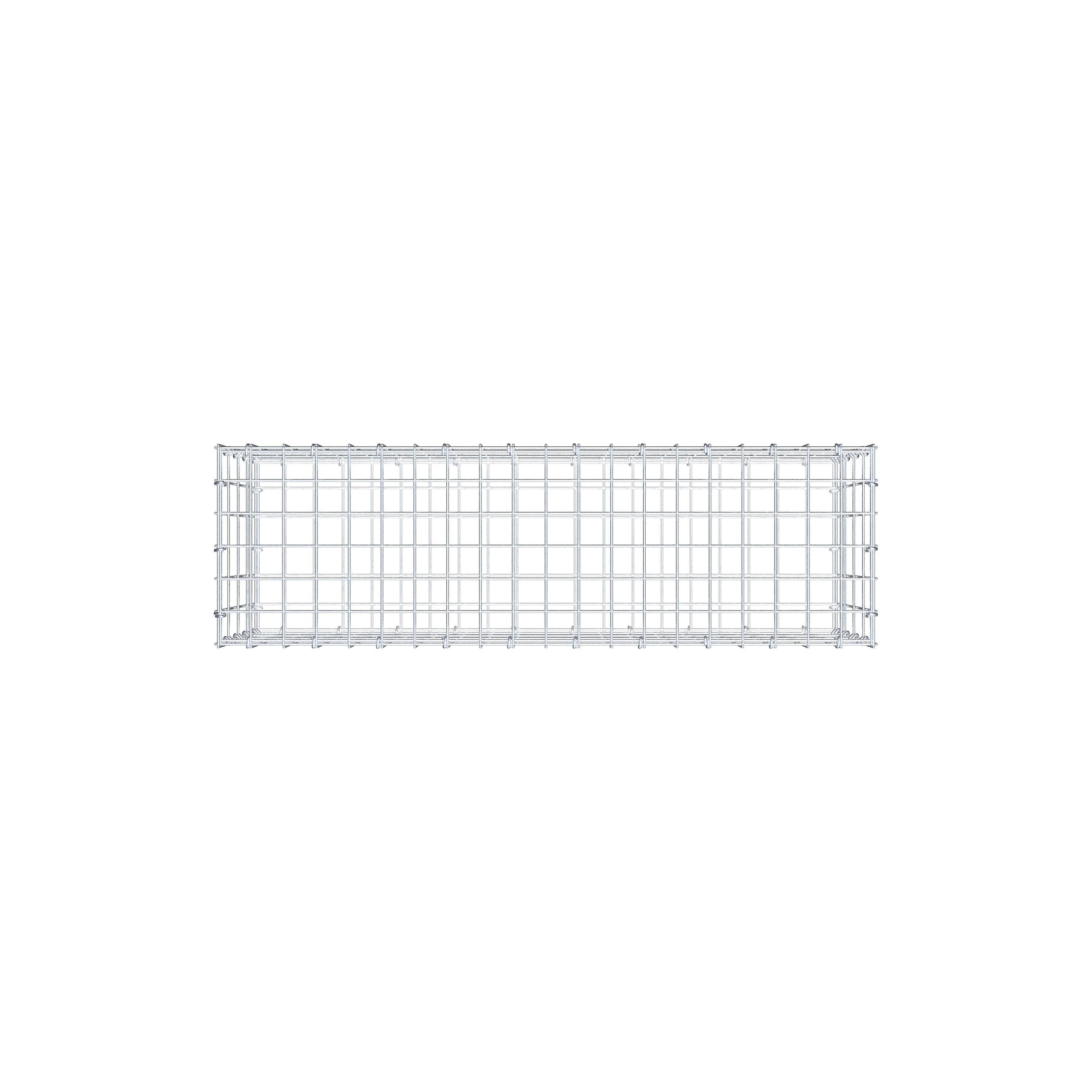 Schanskorf 100 cm x 40 cm x 30 cm (L x H x D), maaswijdte 5 cm x 10 cm, C-ring