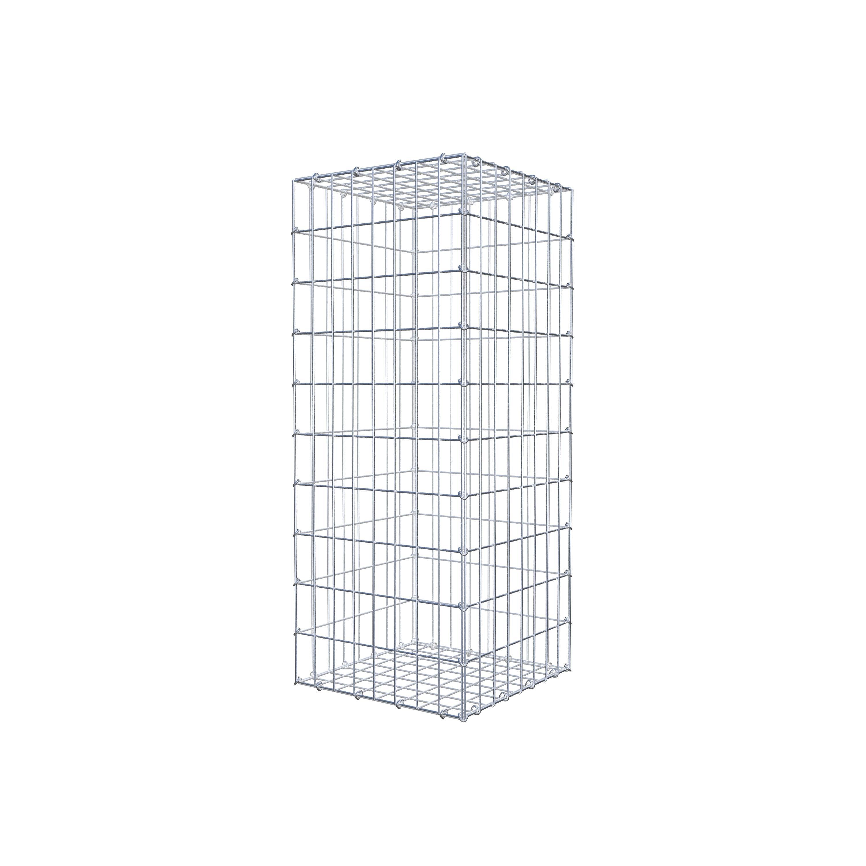 Schanskorf 100 cm x 40 cm x 40 cm (L x H x D), maaswijdte 5 cm x 10 cm, C-ring