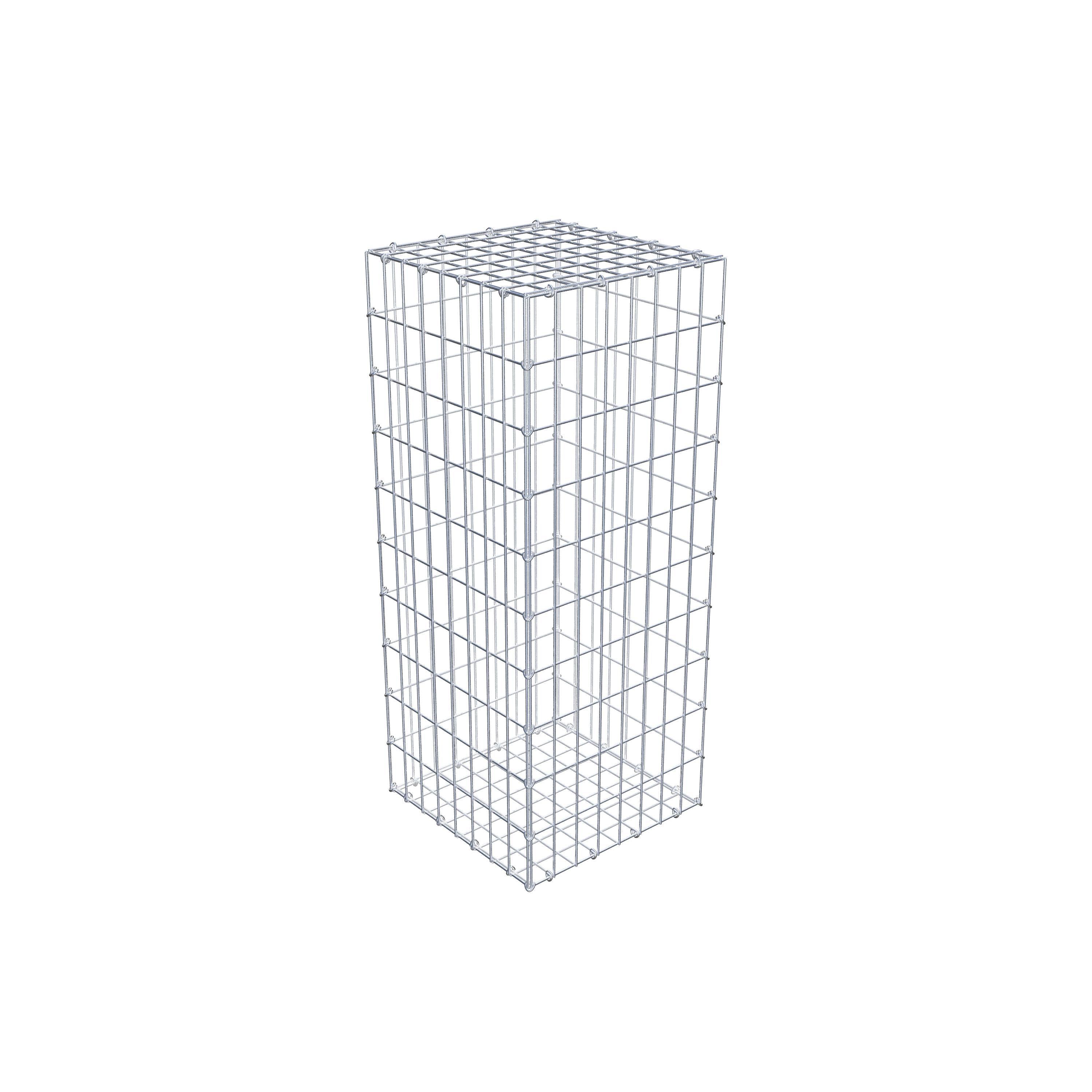 Schanskorf 100 cm x 40 cm x 40 cm (L x H x D), maaswijdte 5 cm x 10 cm, C-ring