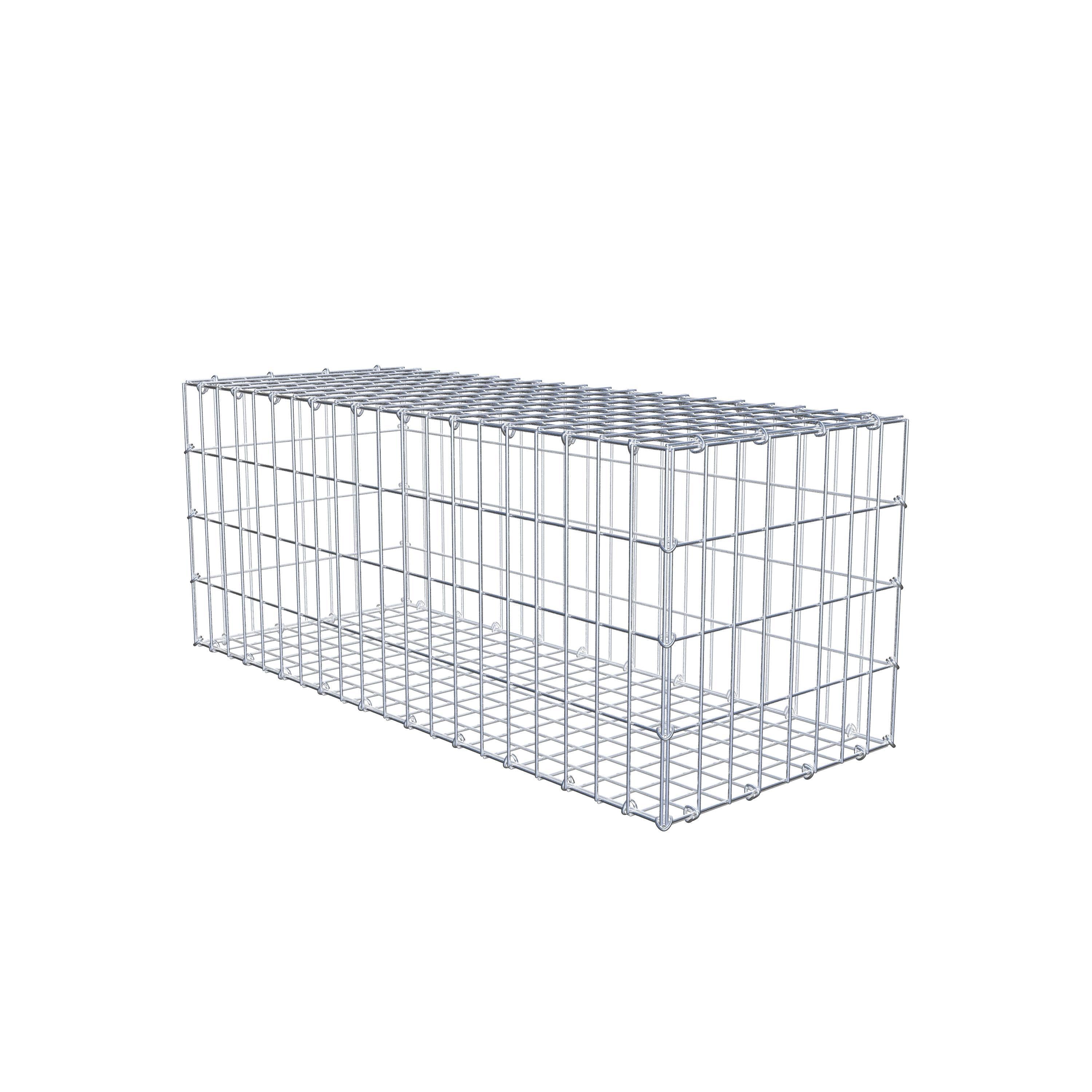Schanskorf 100 cm x 40 cm x 40 cm (L x H x D), maaswijdte 5 cm x 10 cm, C-ring