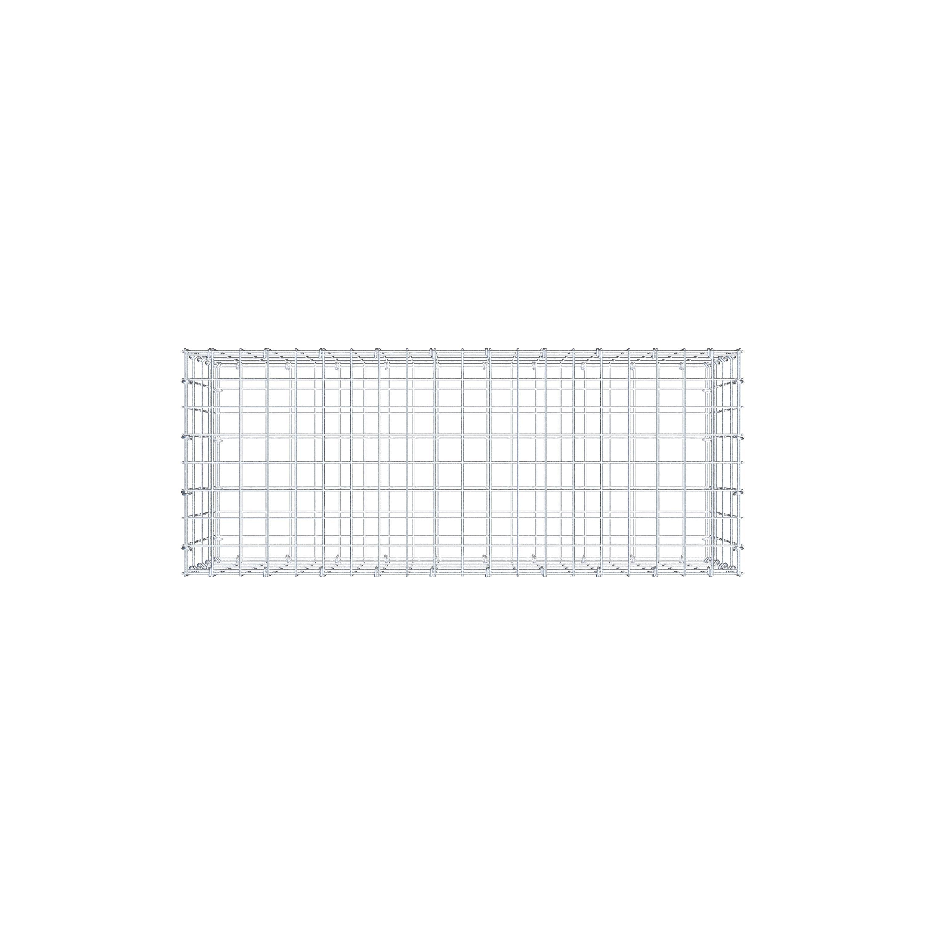 Schanskorf 100 cm x 40 cm x 40 cm (L x H x D), maaswijdte 5 cm x 10 cm, C-ring