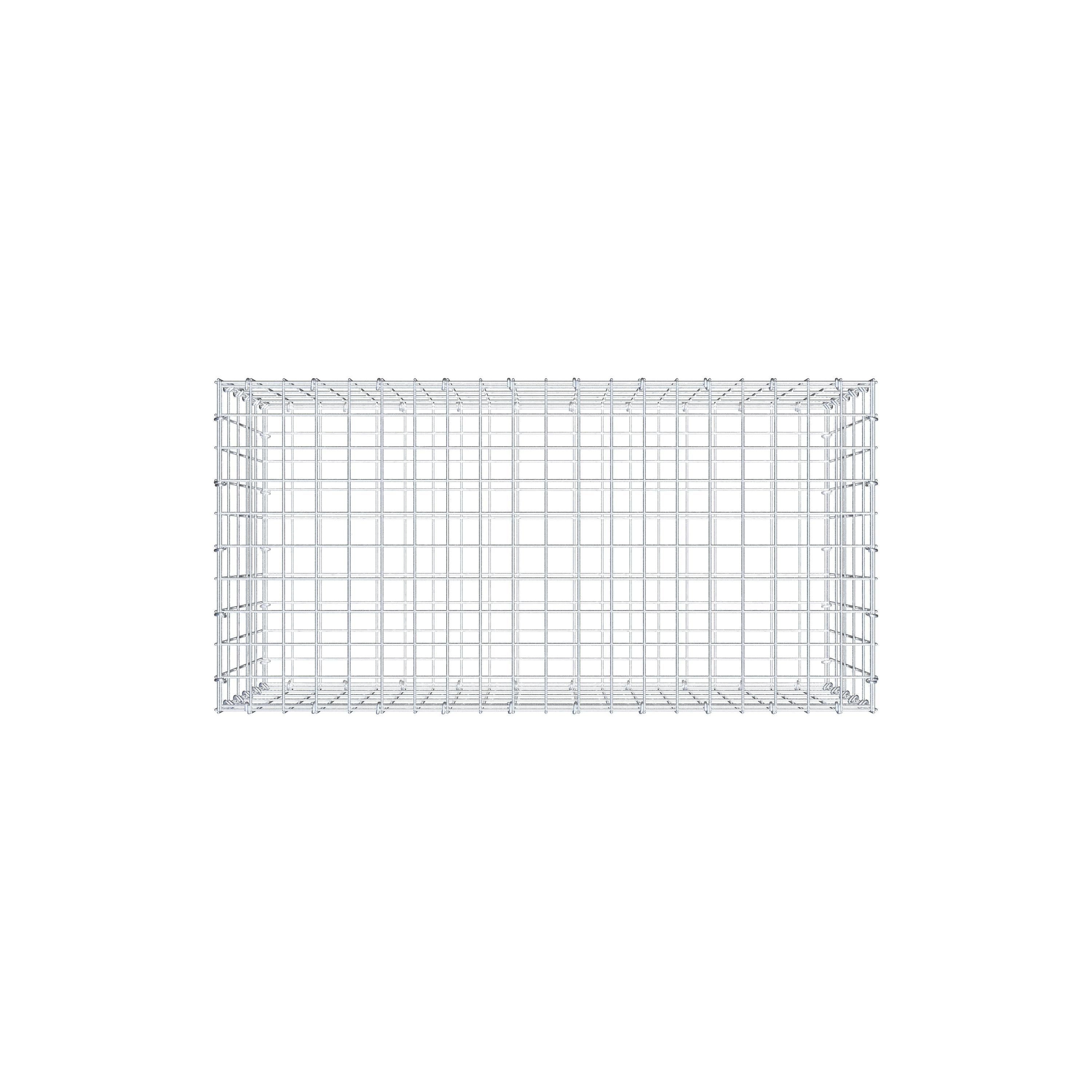 Schanskorf 100 cm x 50 cm x 50 cm (L x H x D), maaswijdte 5 cm x 10 cm, C-ring