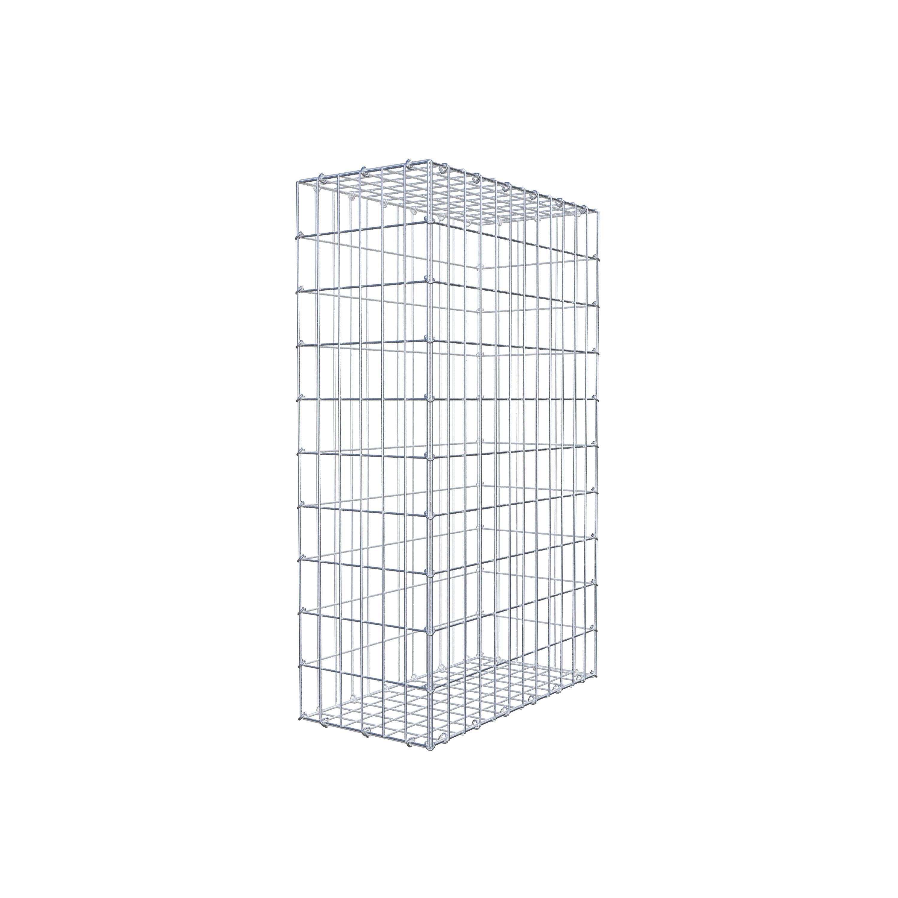 Schanskorf 100 cm x 60 cm x 30 cm (L x H x D), maaswijdte 5 cm x 10 cm, C-ring