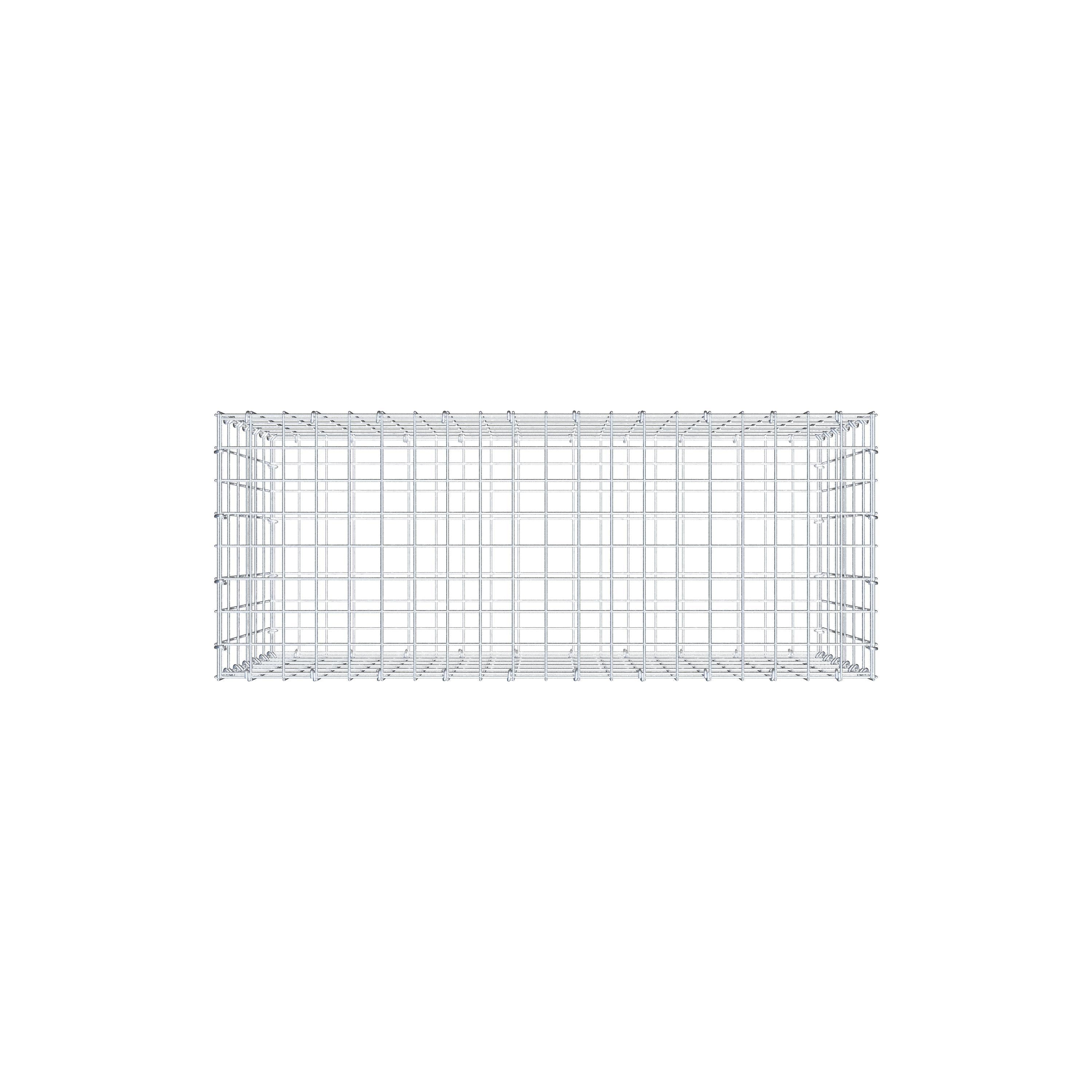 Gabion 100 cm x 60 cm x 40 cm (L x H x D), mesh size 5 cm x 10 cm, C-ring