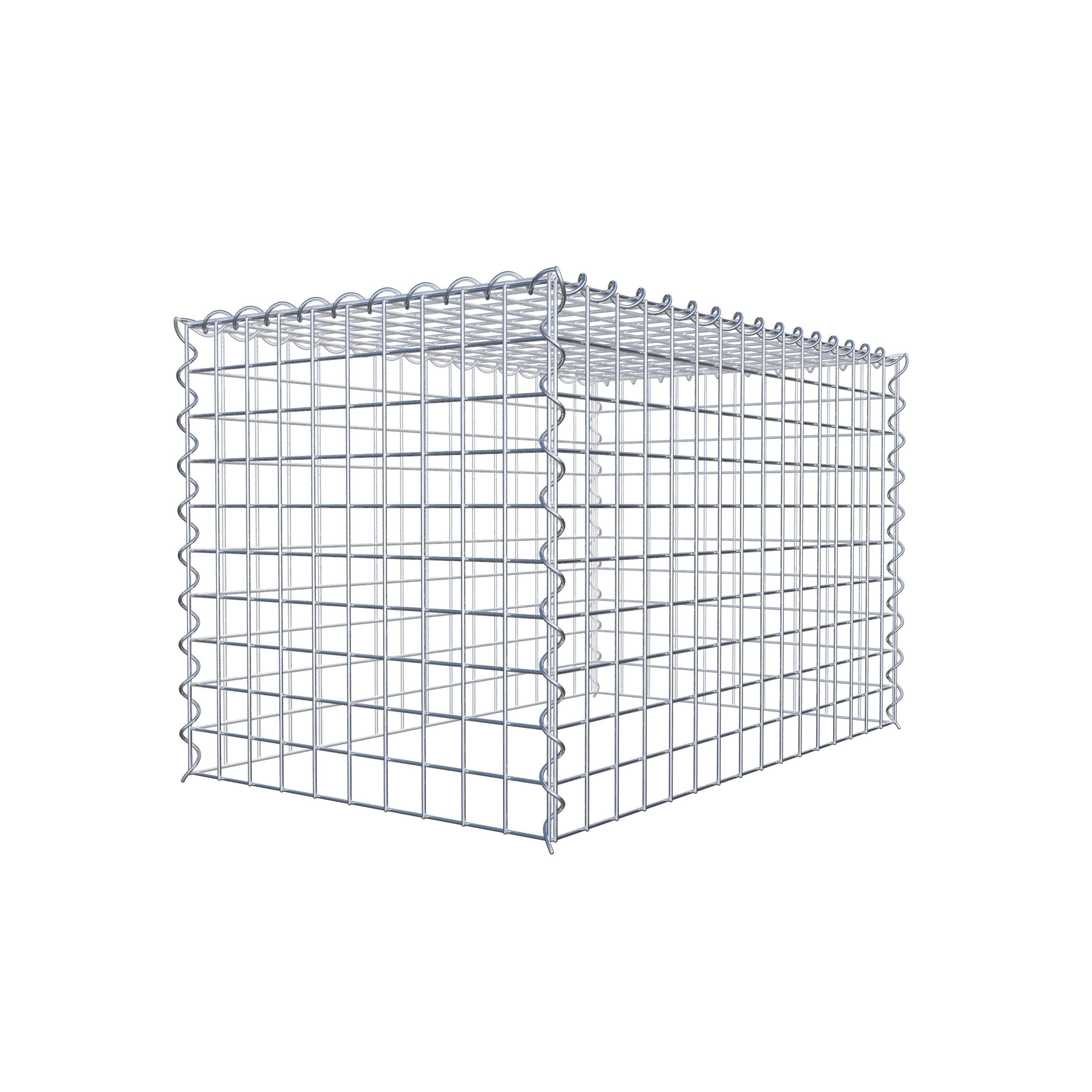 Grown-on gabion type 3 80 cm x 50 cm x 50 cm (L x H x D), mesh size 5 cm x 5 cm, spiral