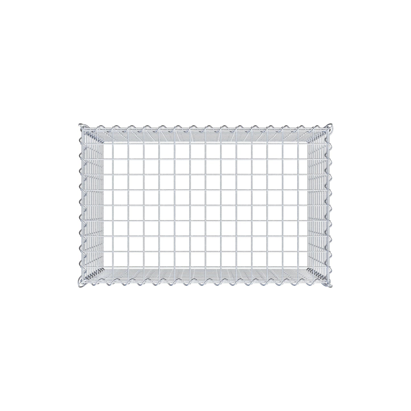 Gabion rapporté type 3 80 cm x 50 cm x 50 cm (L x H x P), mailles 5 cm x 5 cm, spirale