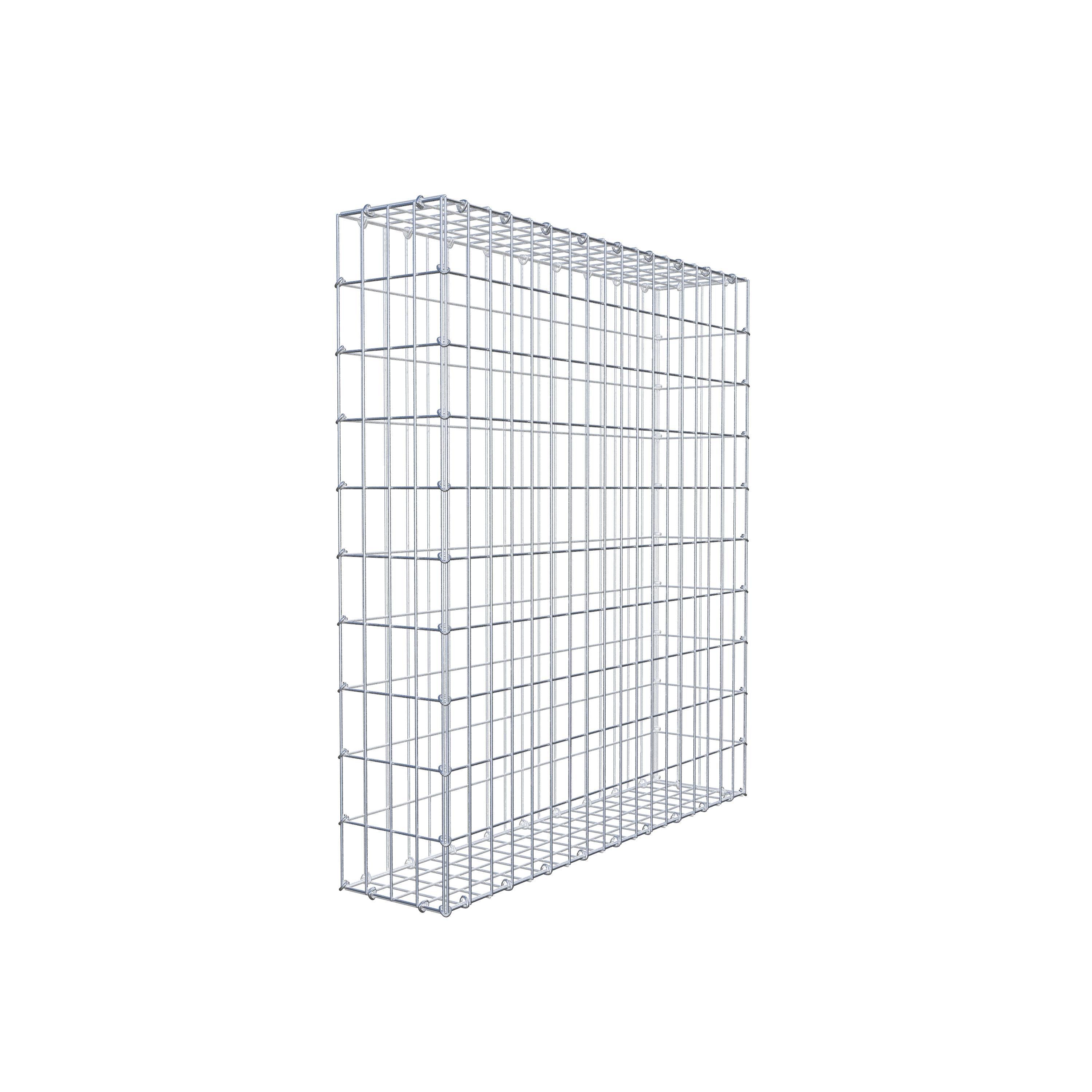 Schanskorf 100 cm x 90 cm x 20 cm (L x H x D), maaswijdte 5 cm x 10 cm, C-ring