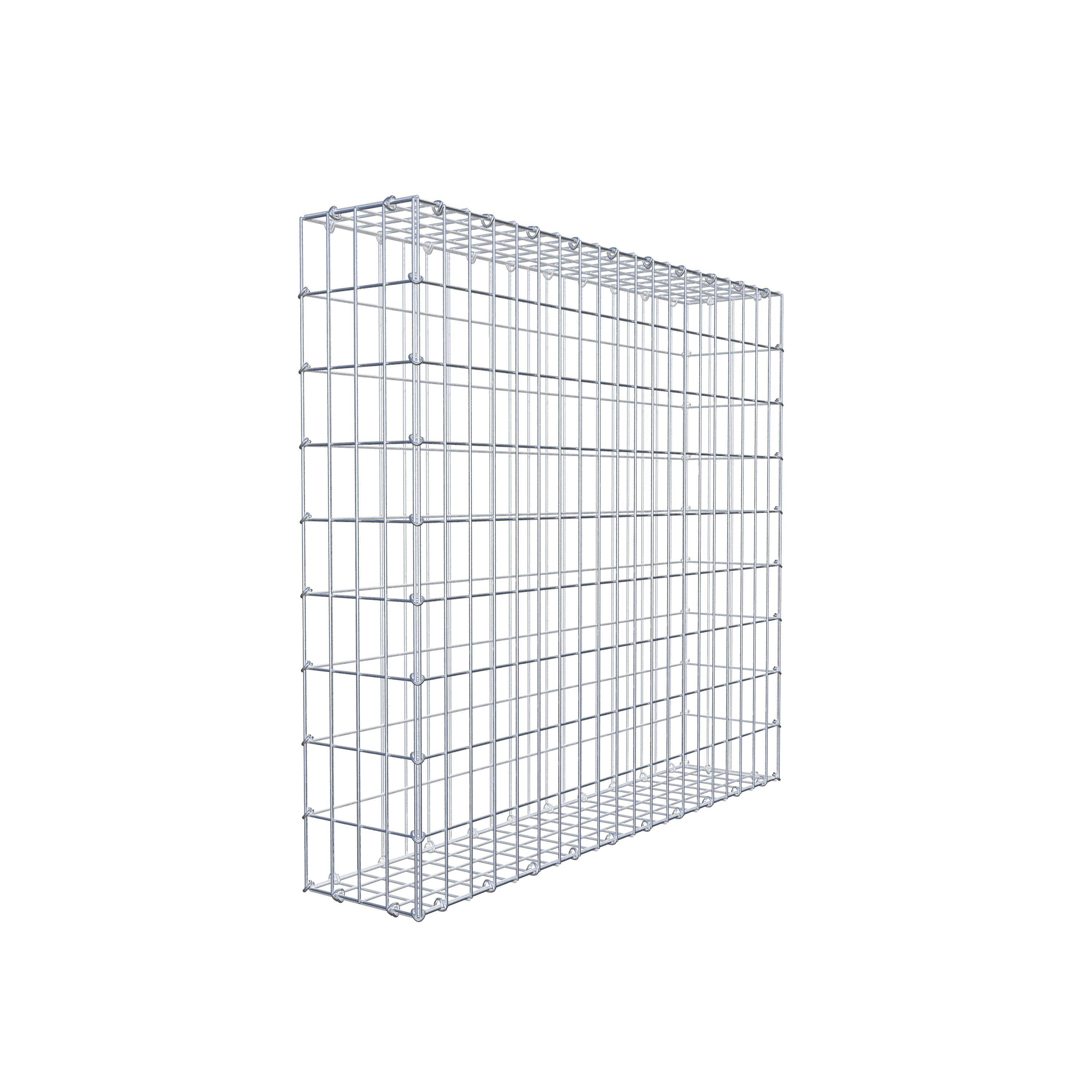 Schanskorf 100 cm x 90 cm x 20 cm (L x H x D), maaswijdte 5 cm x 10 cm, C-ring