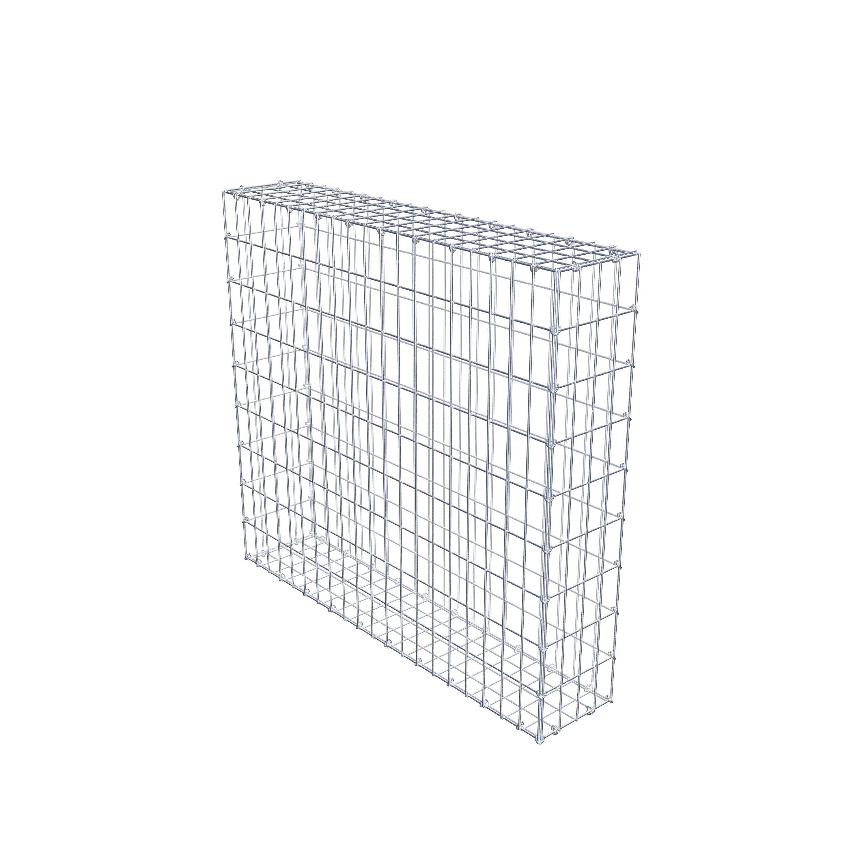Schanskorf 100 cm x 90 cm x 20 cm (L x H x D), maaswijdte 5 cm x 10 cm, C-ring