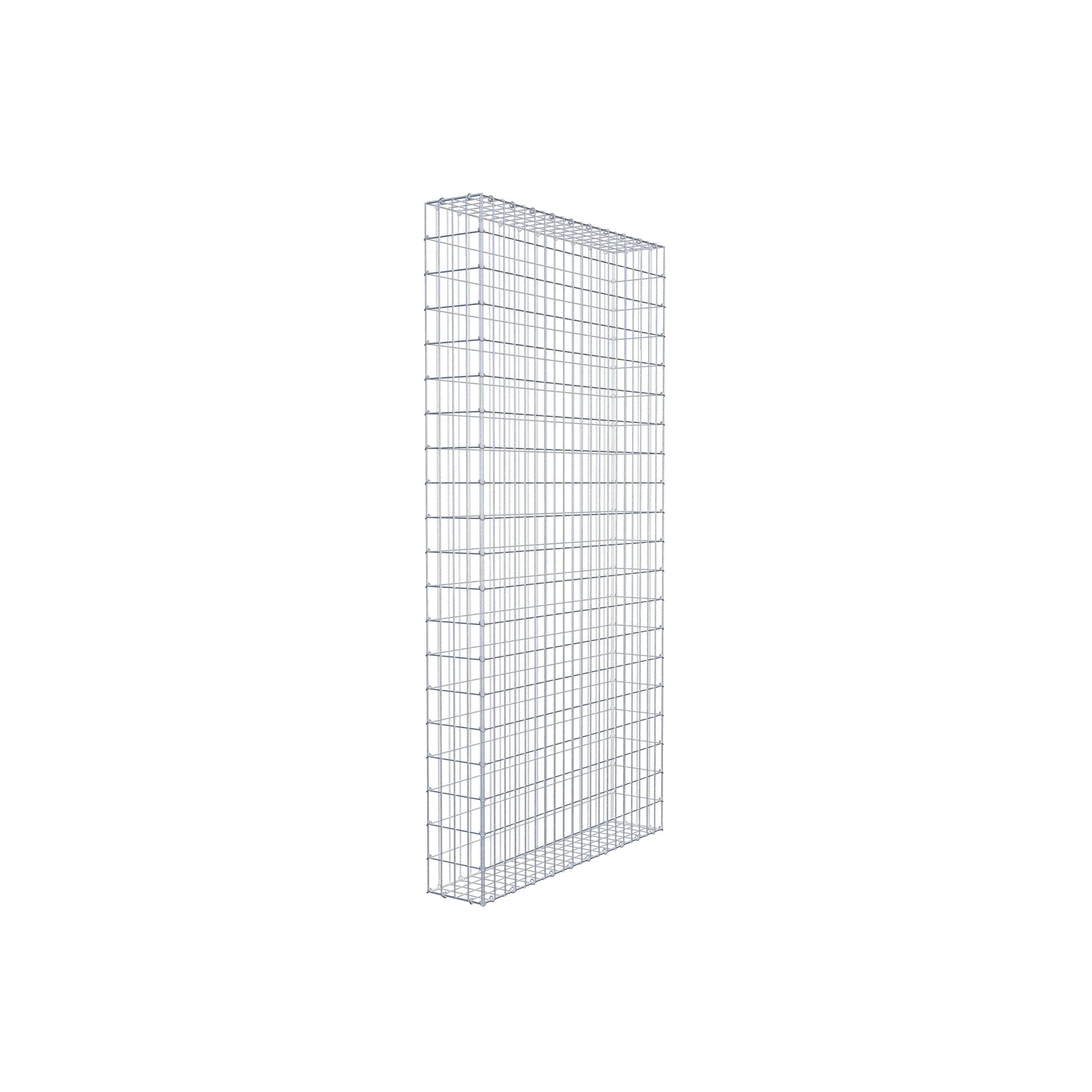 Gabione 200 cm x 100 cm x 20 cm (L x H x T), Maschenweite 5 cm x 10 cm, C-Ring