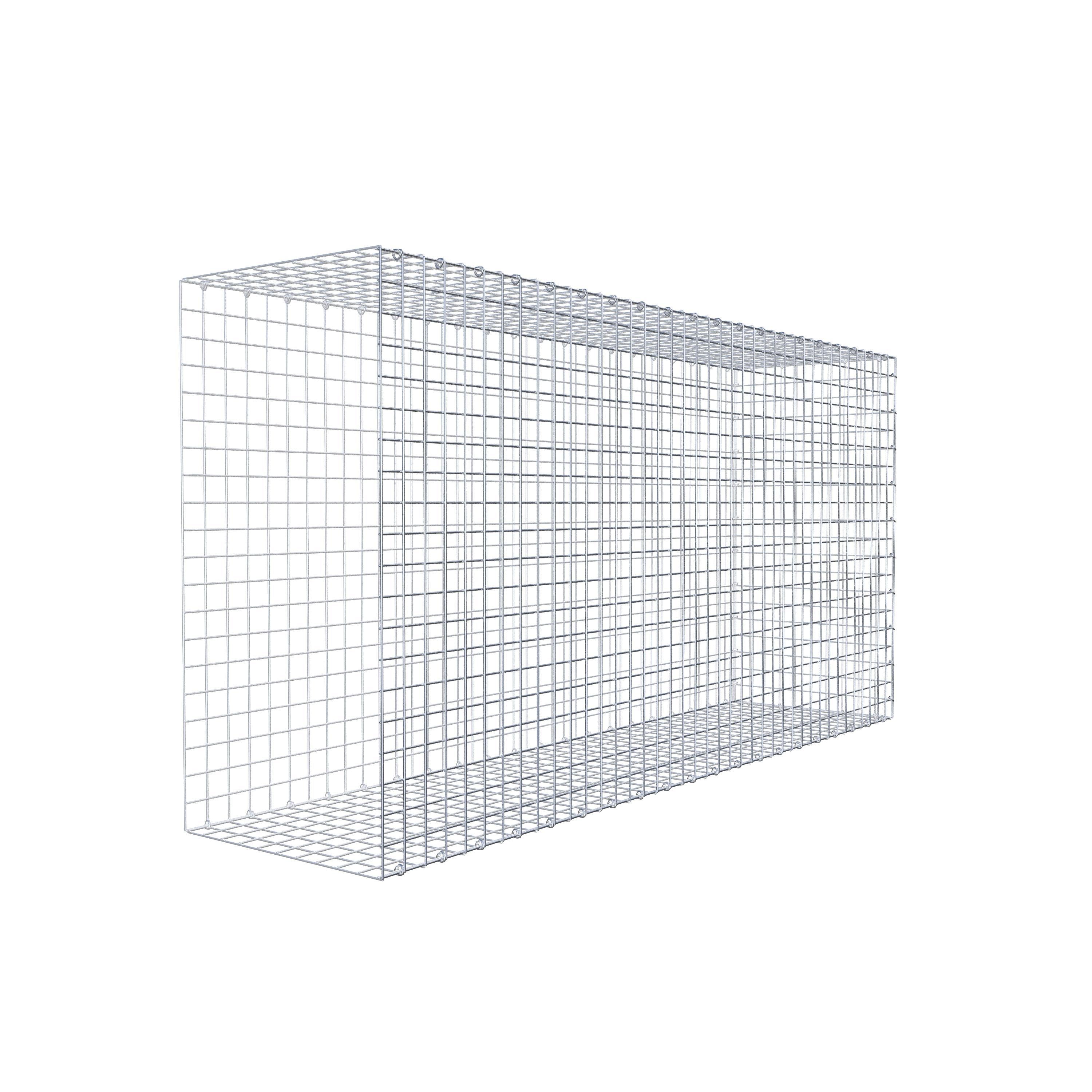Opzetpaal type 2 200 cm x 100 cm x 50 cm (L x H x D), maaswijdte 5 cm x 5 cm, C-ring