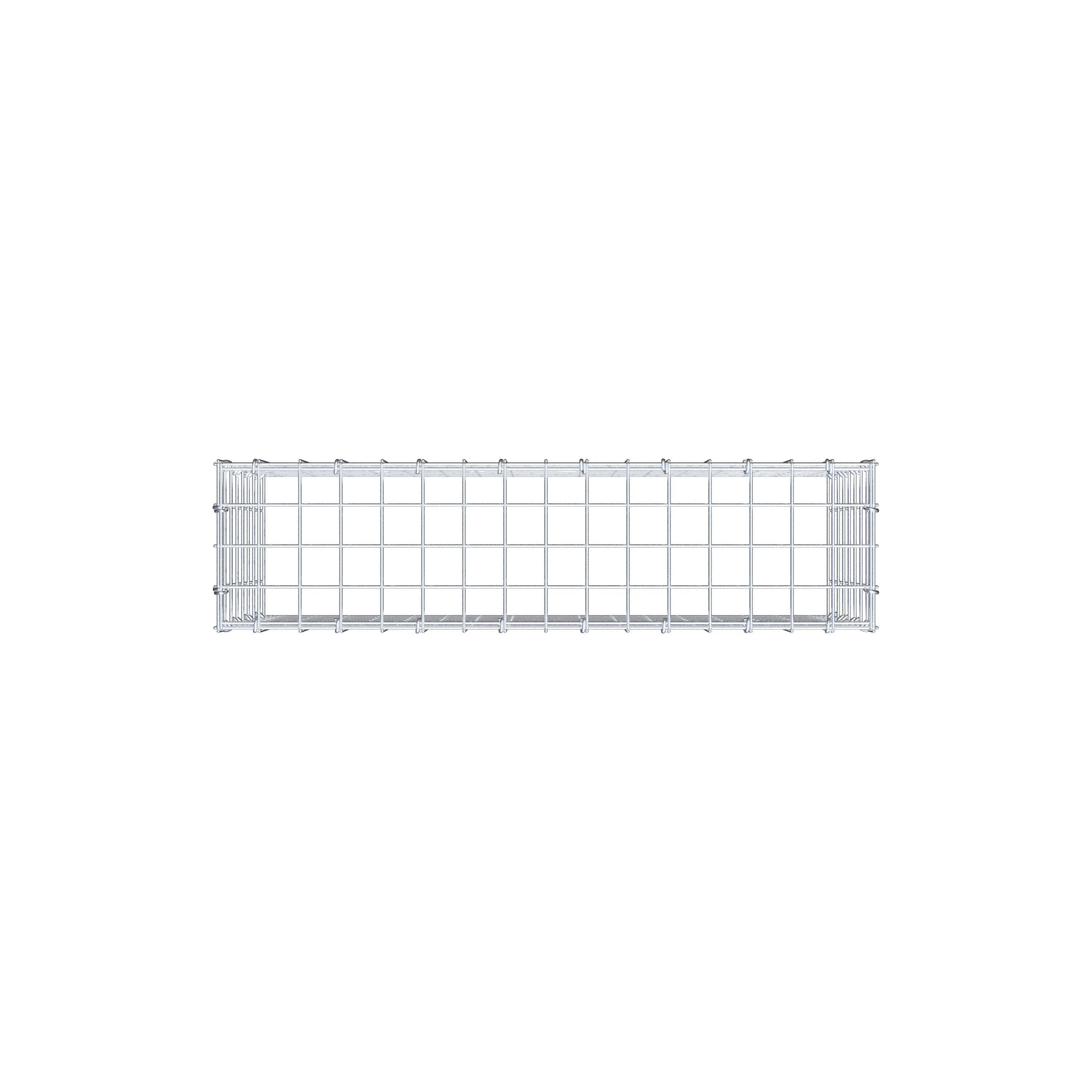 Mounted gabion type 3 80 cm x 40 cm x 20 cm (L x H x D), mesh size 5 cm x 5 cm, C-ring