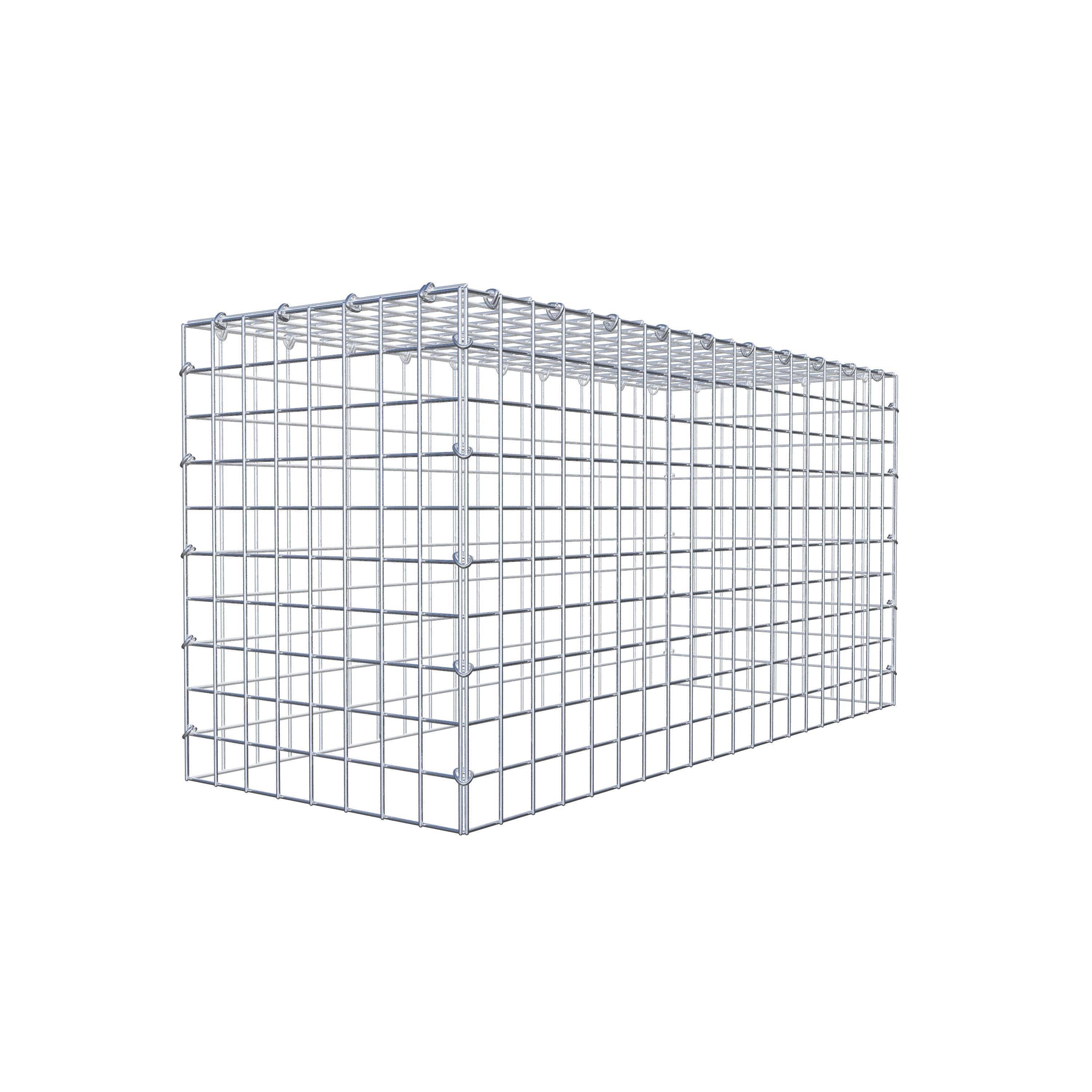 Mounted gabion type 3 100 cm x 50 cm x 40 cm (L x H x D), mesh size 5 cm x 5 cm, C-ring