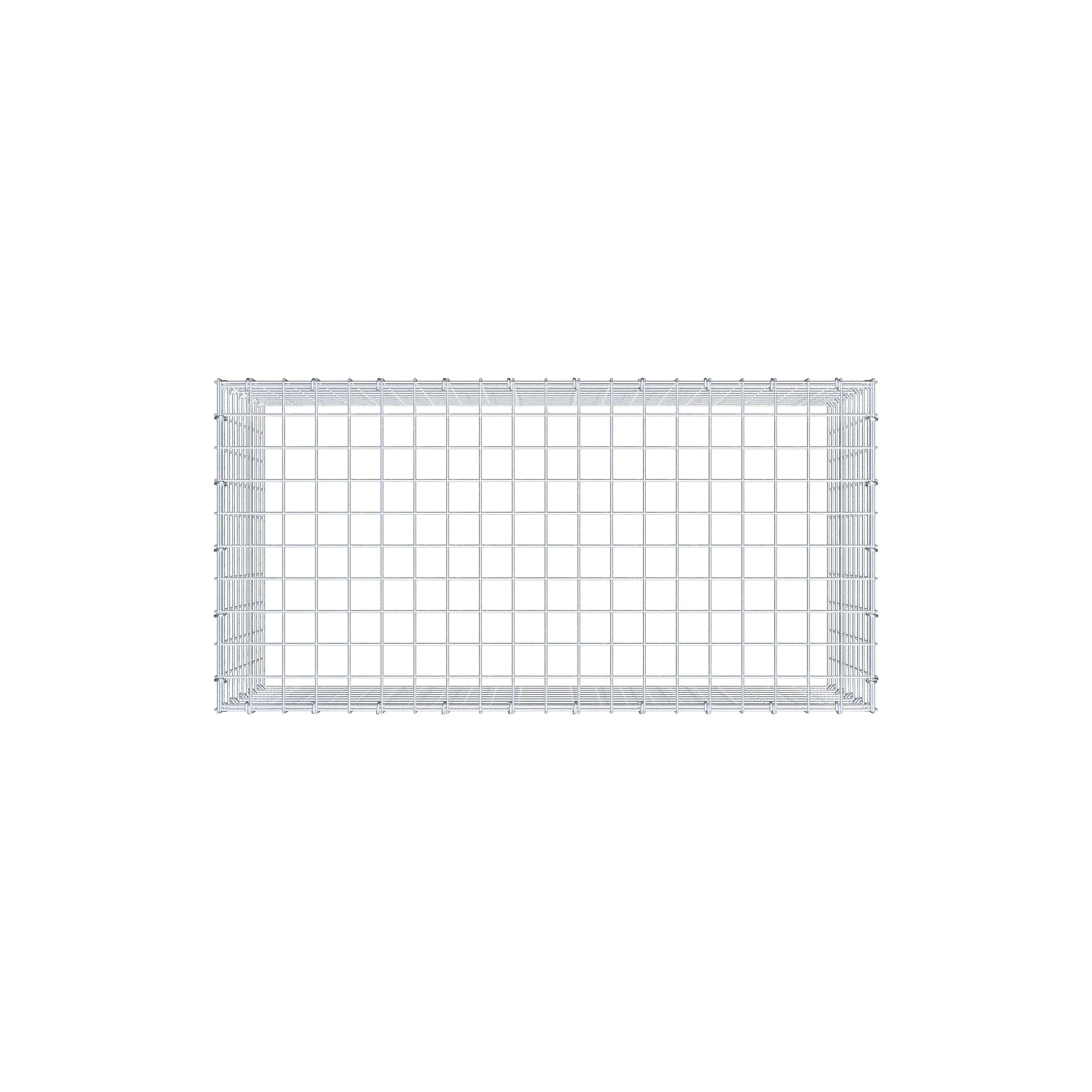 Mounted gabion type 3 100 cm x 50 cm x 50 cm (L x H x D), mesh size 5 cm x 5 cm, C-ring