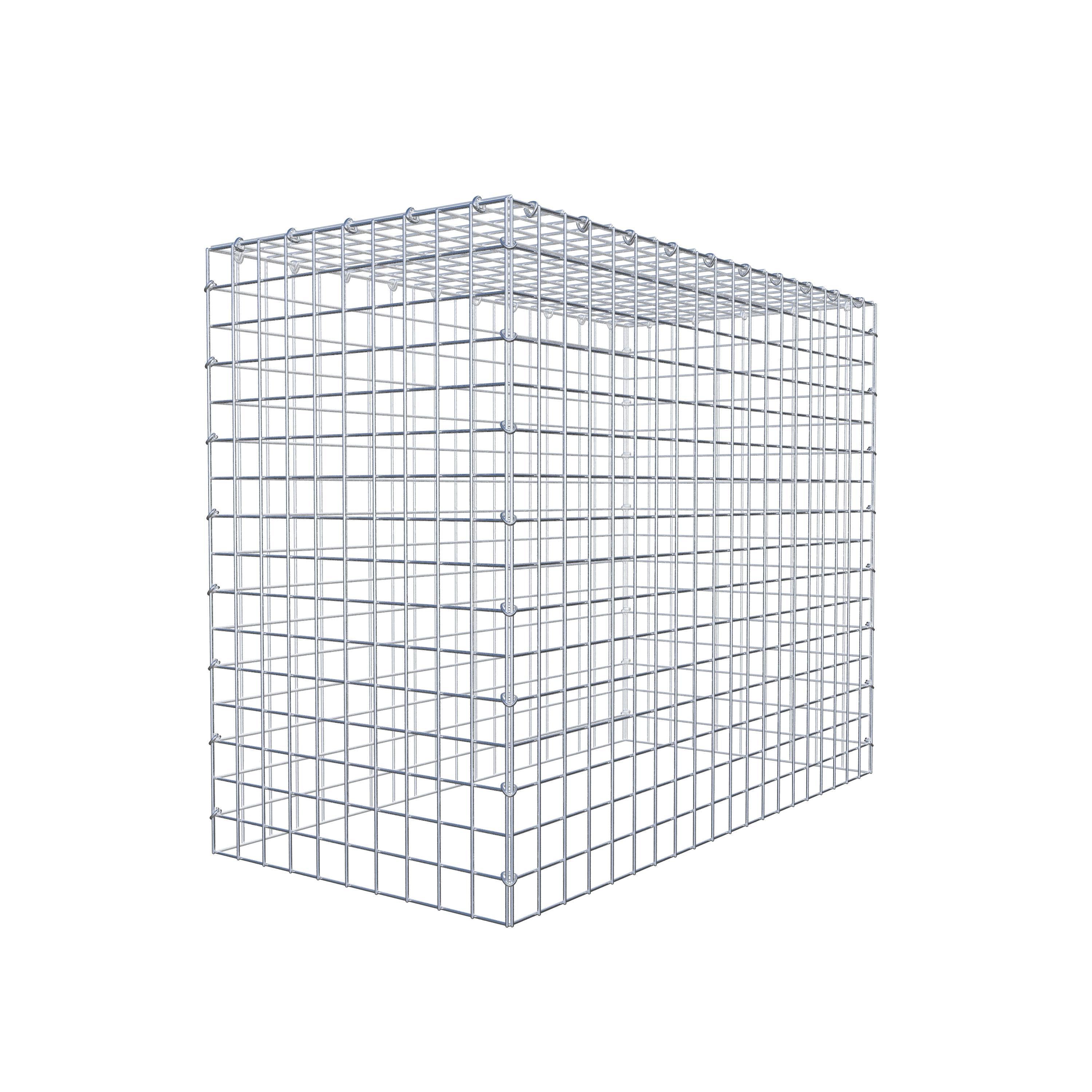 Mounted gabion type 3 100 cm x 80 cm x 50 cm (L x H x D), mesh size 5 cm x 5 cm, C-ring