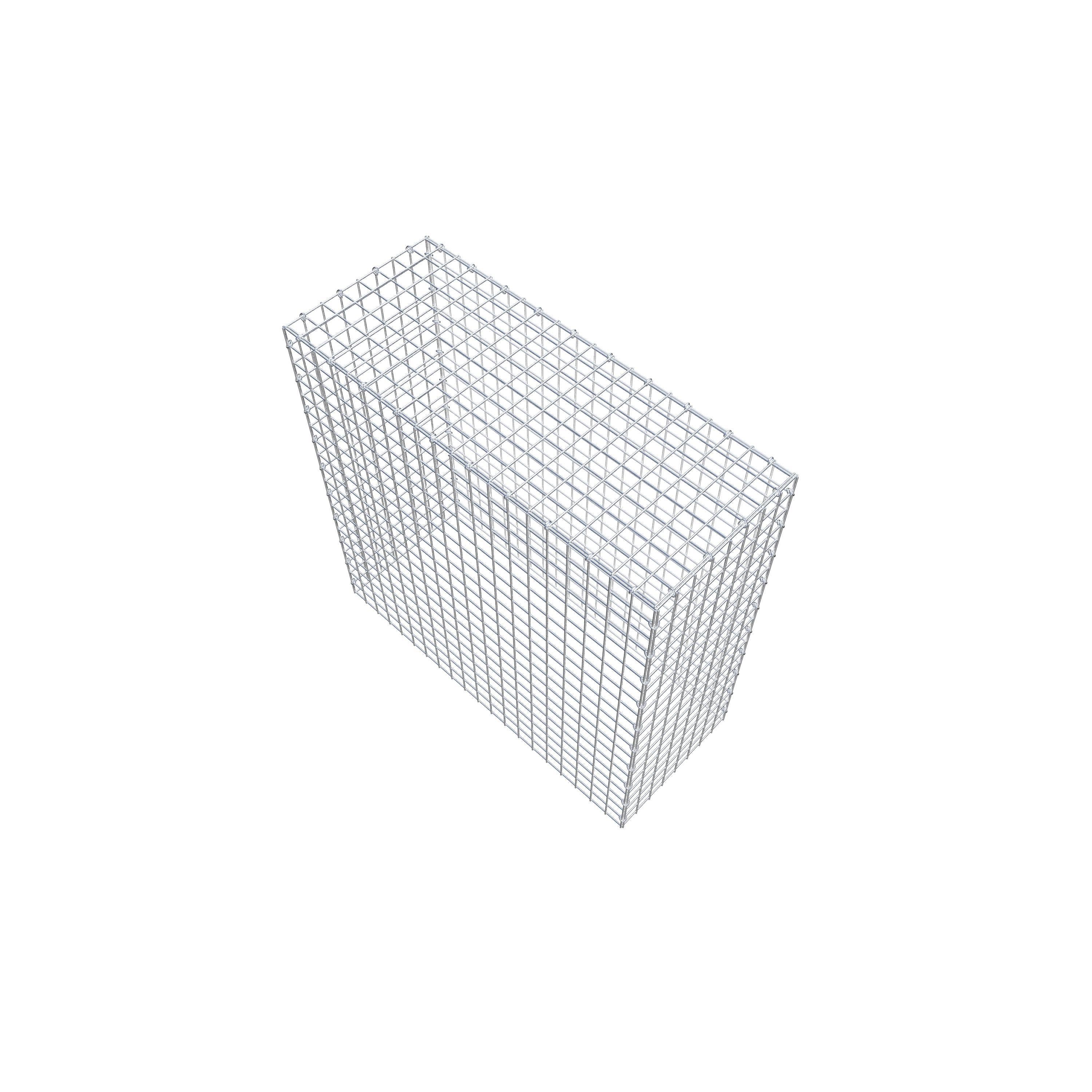 Gavión complementario de tipo 3 100 cm x 100 cm x 40 cm (L x A x P), malla 5 cm x 5 cm, anillo en C