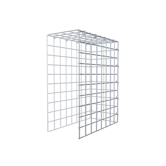 Mounted gabion type 4 50 cm x 40 cm x 20 cm (L x H x D), mesh size 5 cm x 5 cm, C-ring