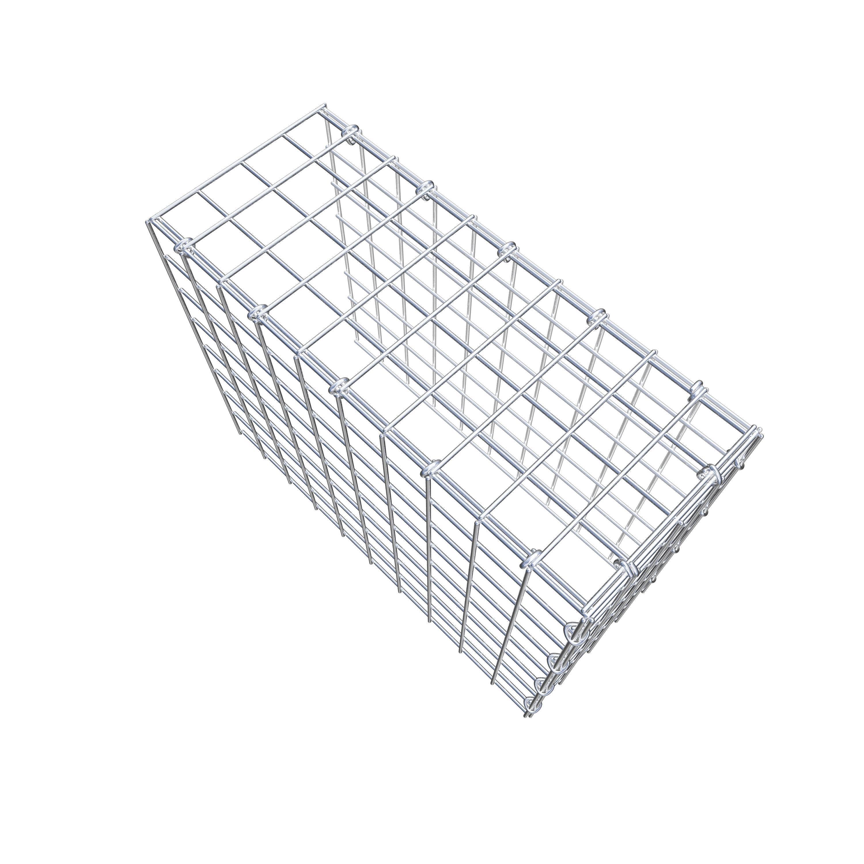 Toegevoegde pool type 4 50 cm x 40 cm x 20 cm (L x H x D), maaswijdte 5 cm x 5 cm, C-ring