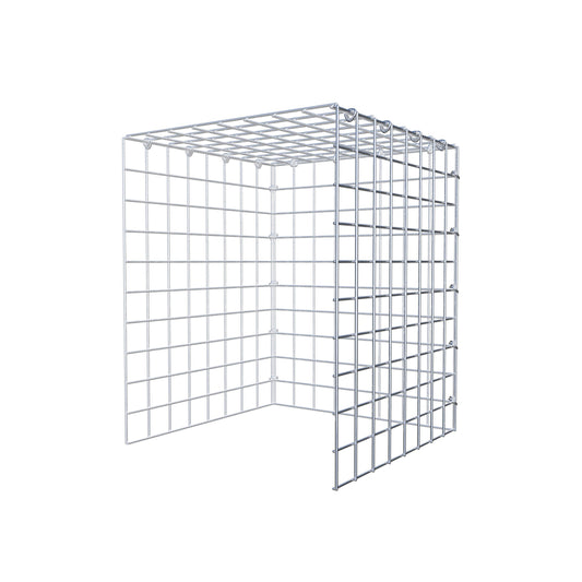 Mounted gabion type 4 50 cm x 40 cm x 40 cm (L x H x D), mesh size 5 cm x 5 cm, C-ring
