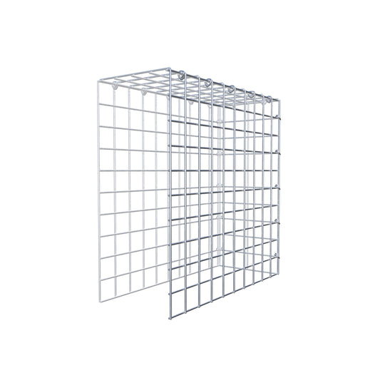 Mounted gabion type 4 50 cm x 50 cm x 20 cm (L x H x D), mesh size 5 cm x 5 cm, C-ring